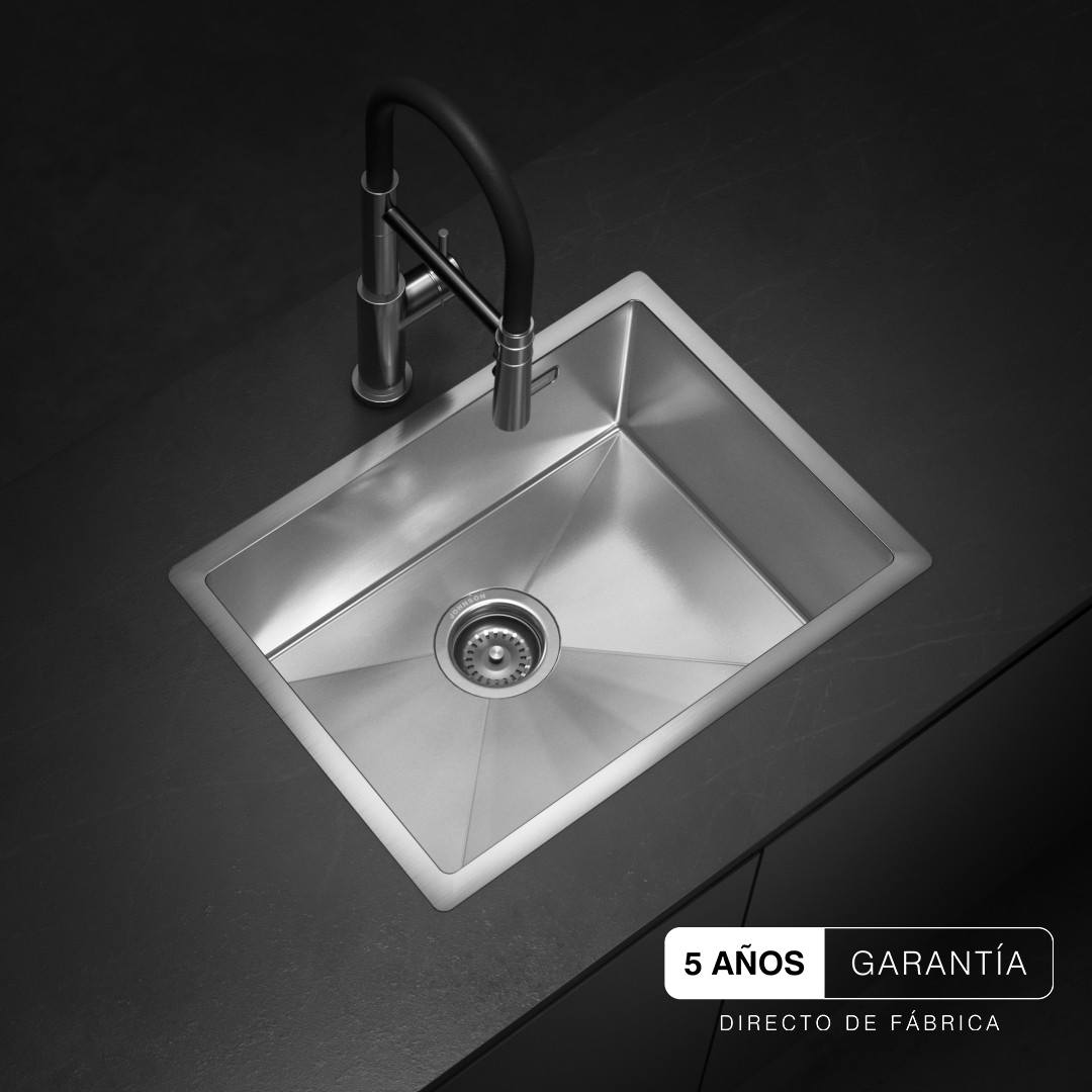 JOHNSON SIGNATURE ENKEL INOX PILETA 55*42*22 CMS C/ACCESORIOS