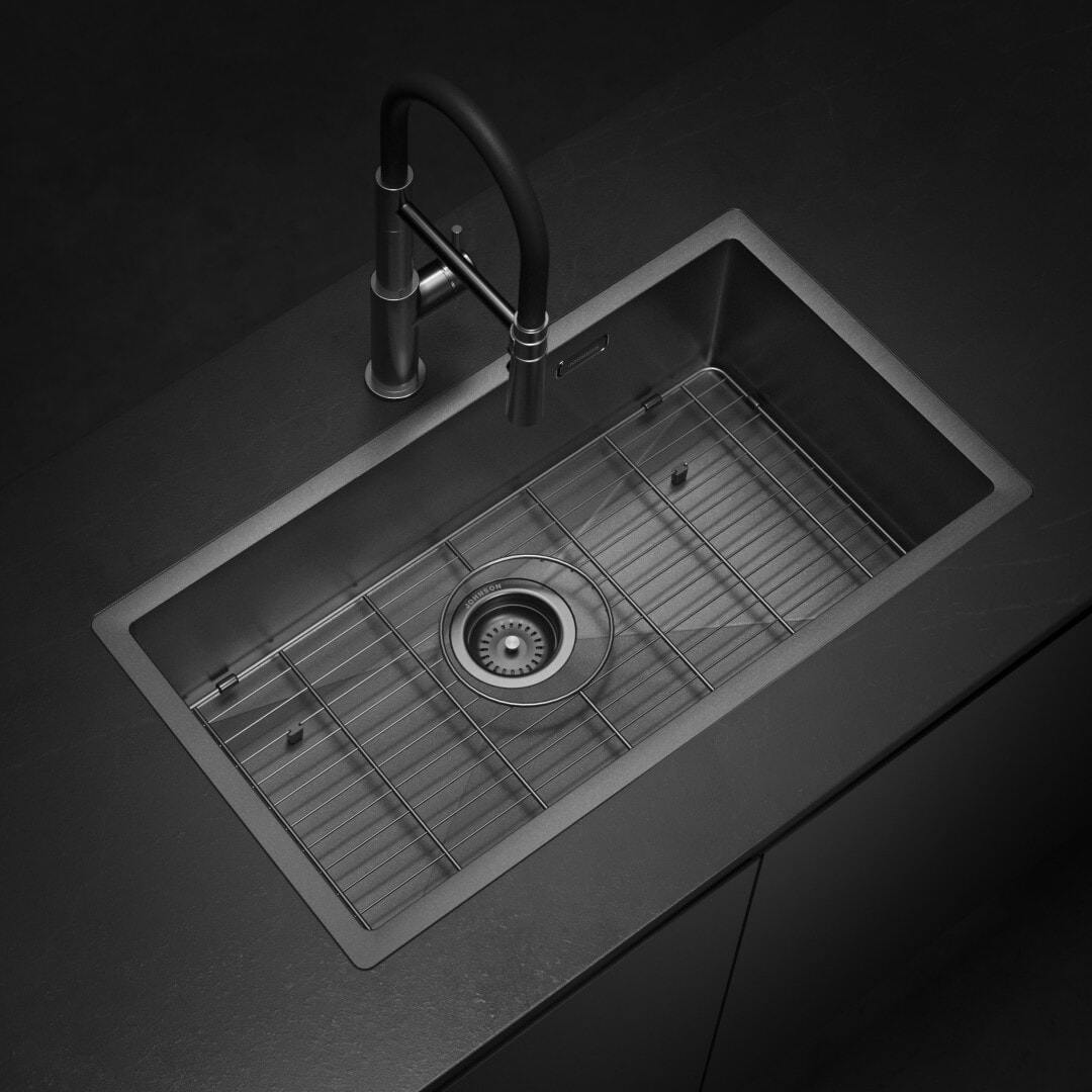 JOHNSON SIGNATURE ENKEL INOX PILETA 75*42*22 CMS C/ACCESORIOS