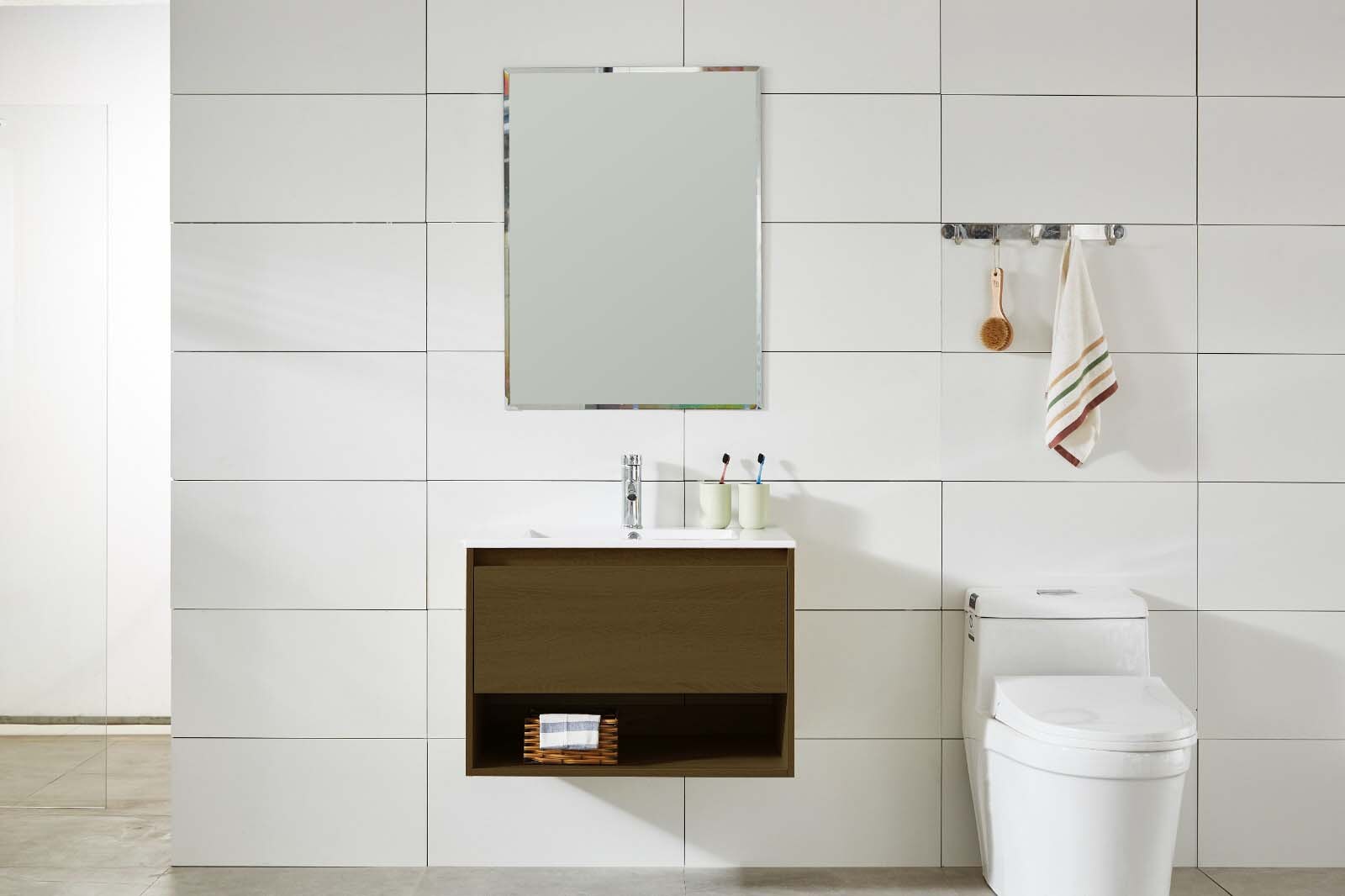 KLIPEN EC-1958 DARK OAK MUEBLE 81X47 C/BACHA SIN VALV