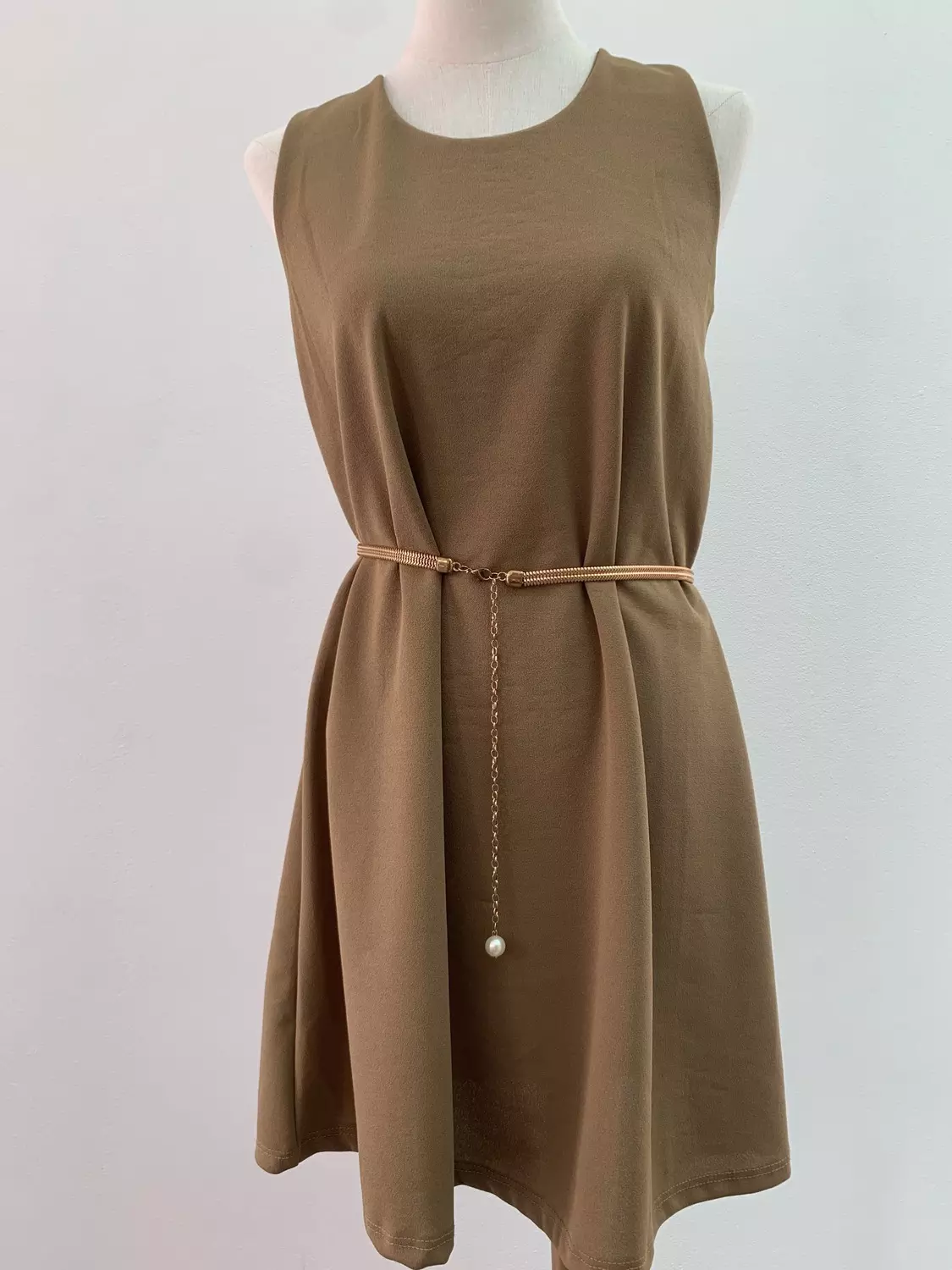 Vestido Con Cinturon