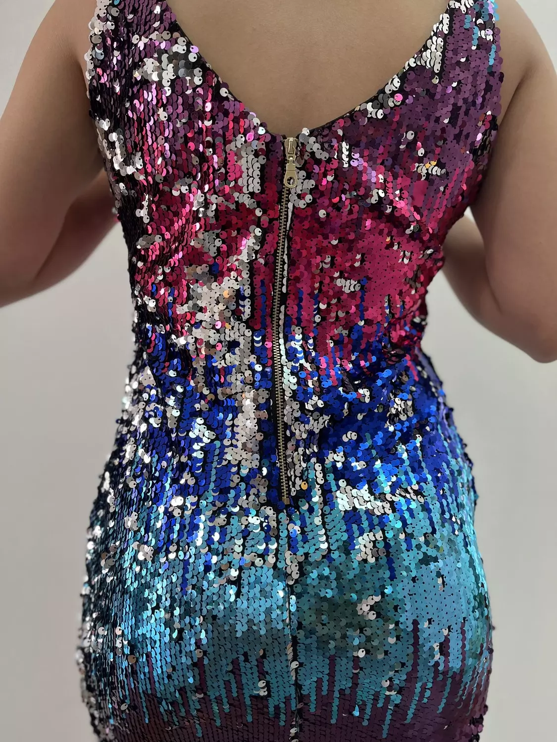 Vestido Paillette Multicolor