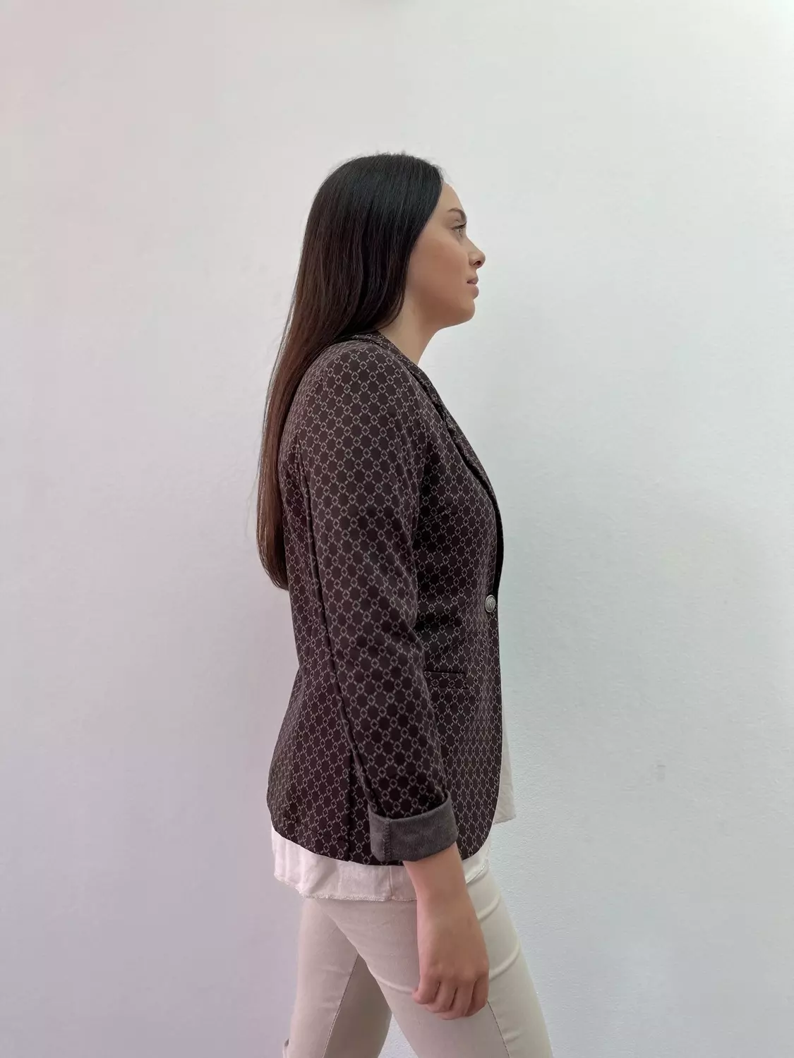Blazer Lurex Botones