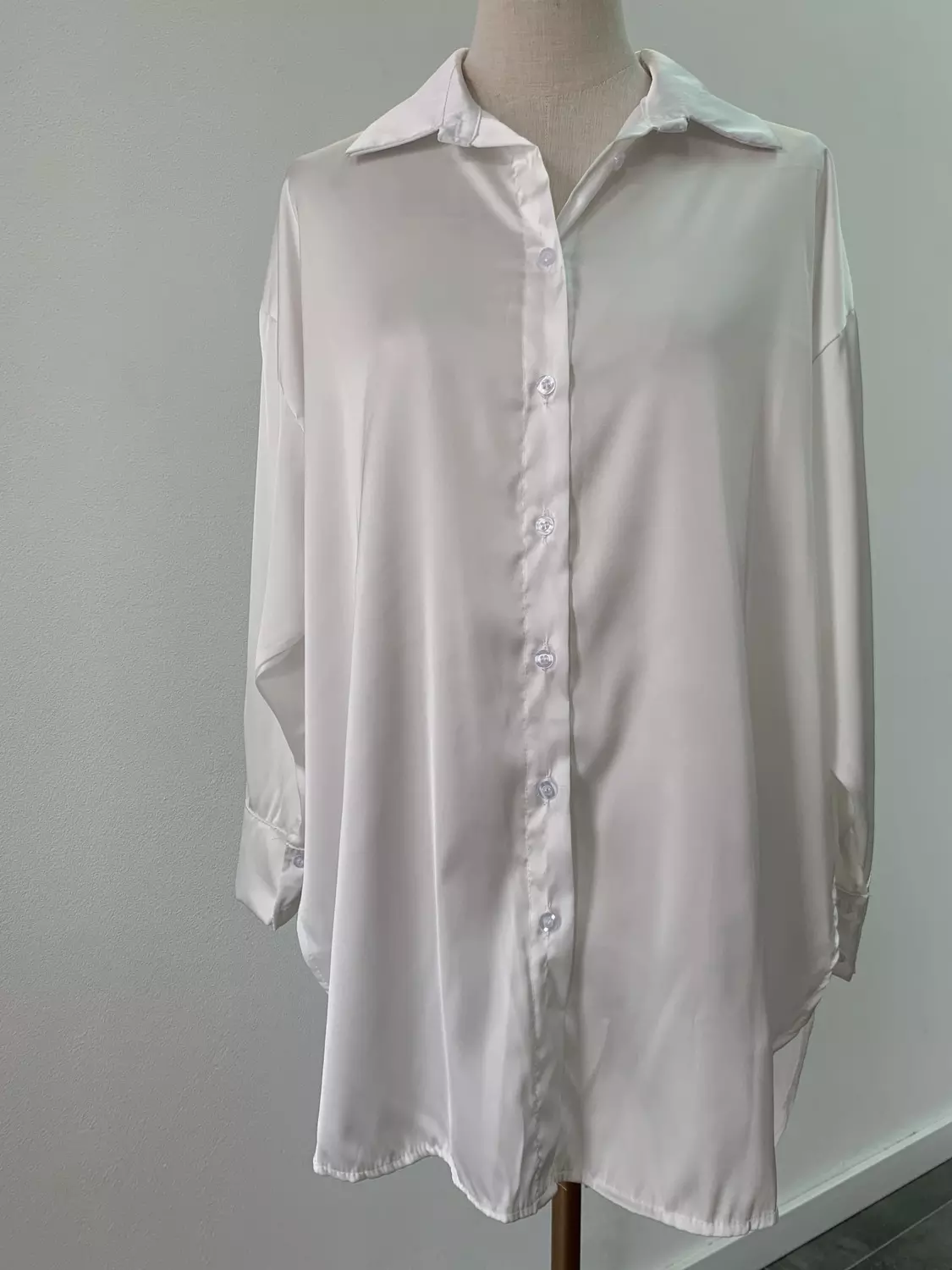 Camisa Saten Larga