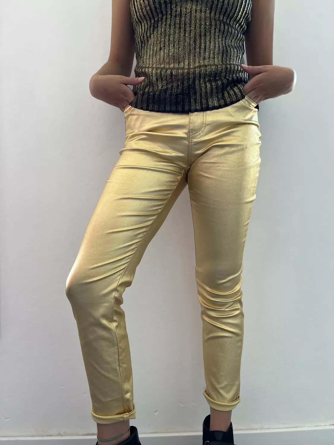 Vaquero Metalizado Oro
