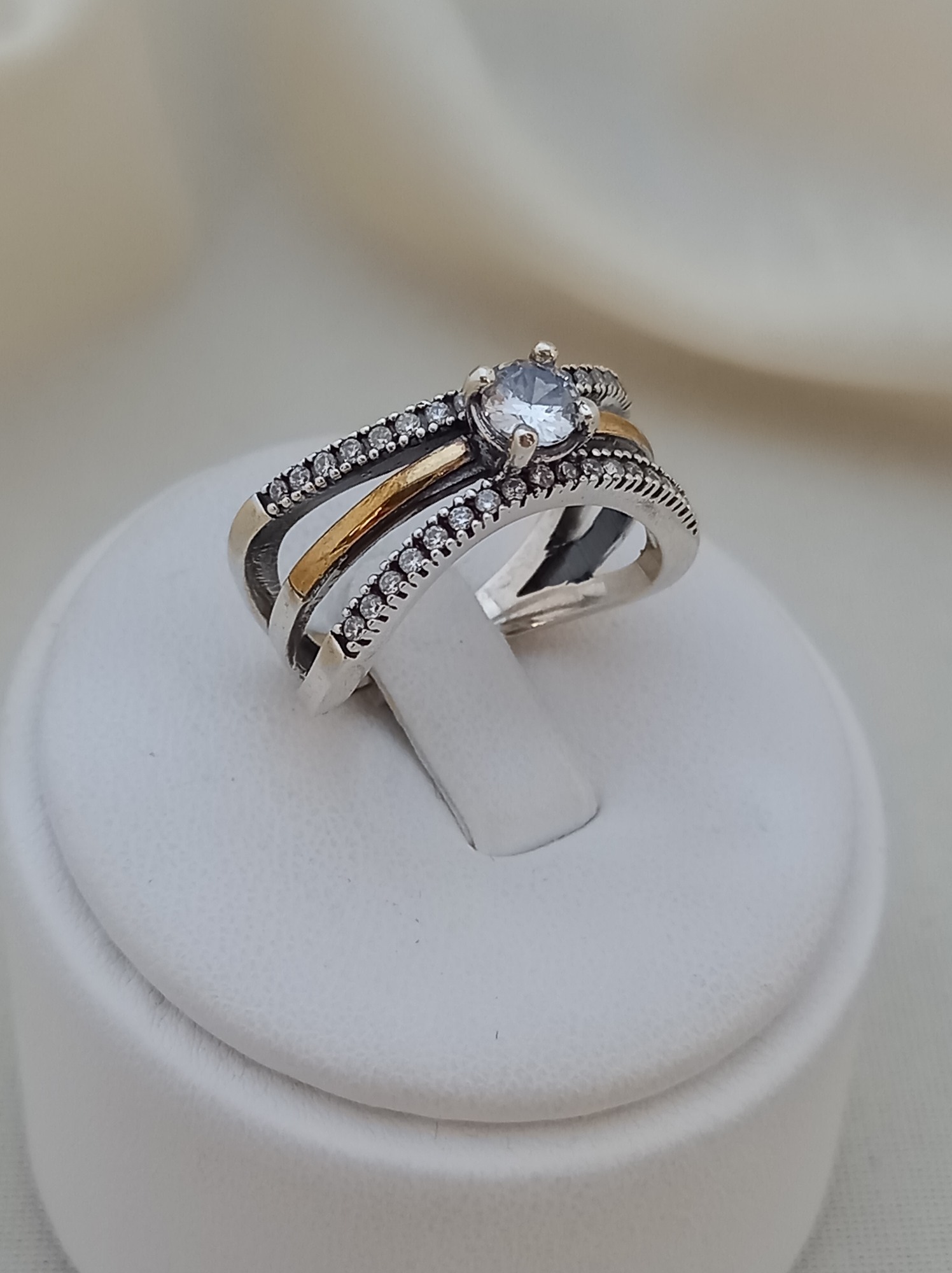 Anillo Destello Plata