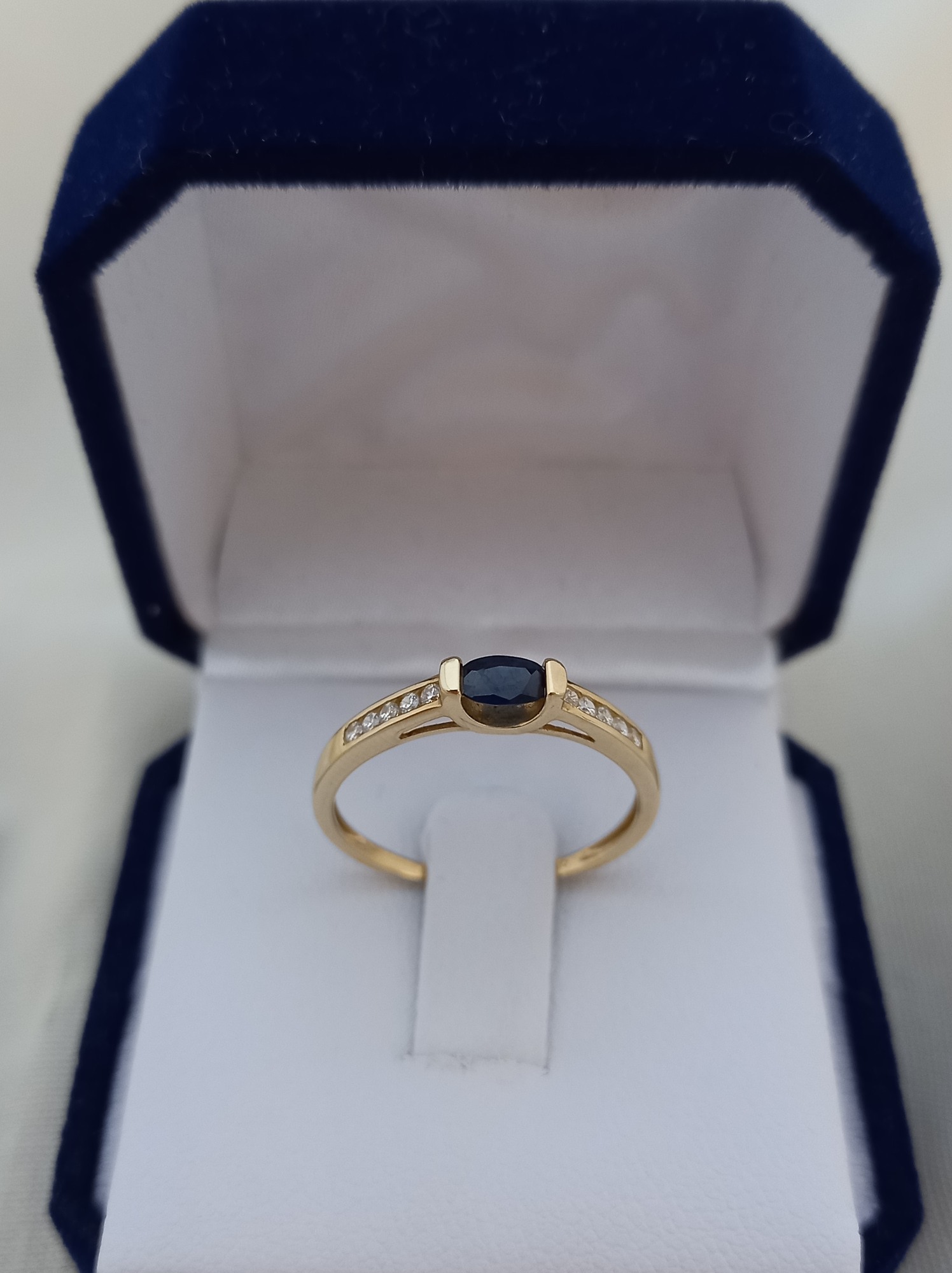 Anillo Destello azul