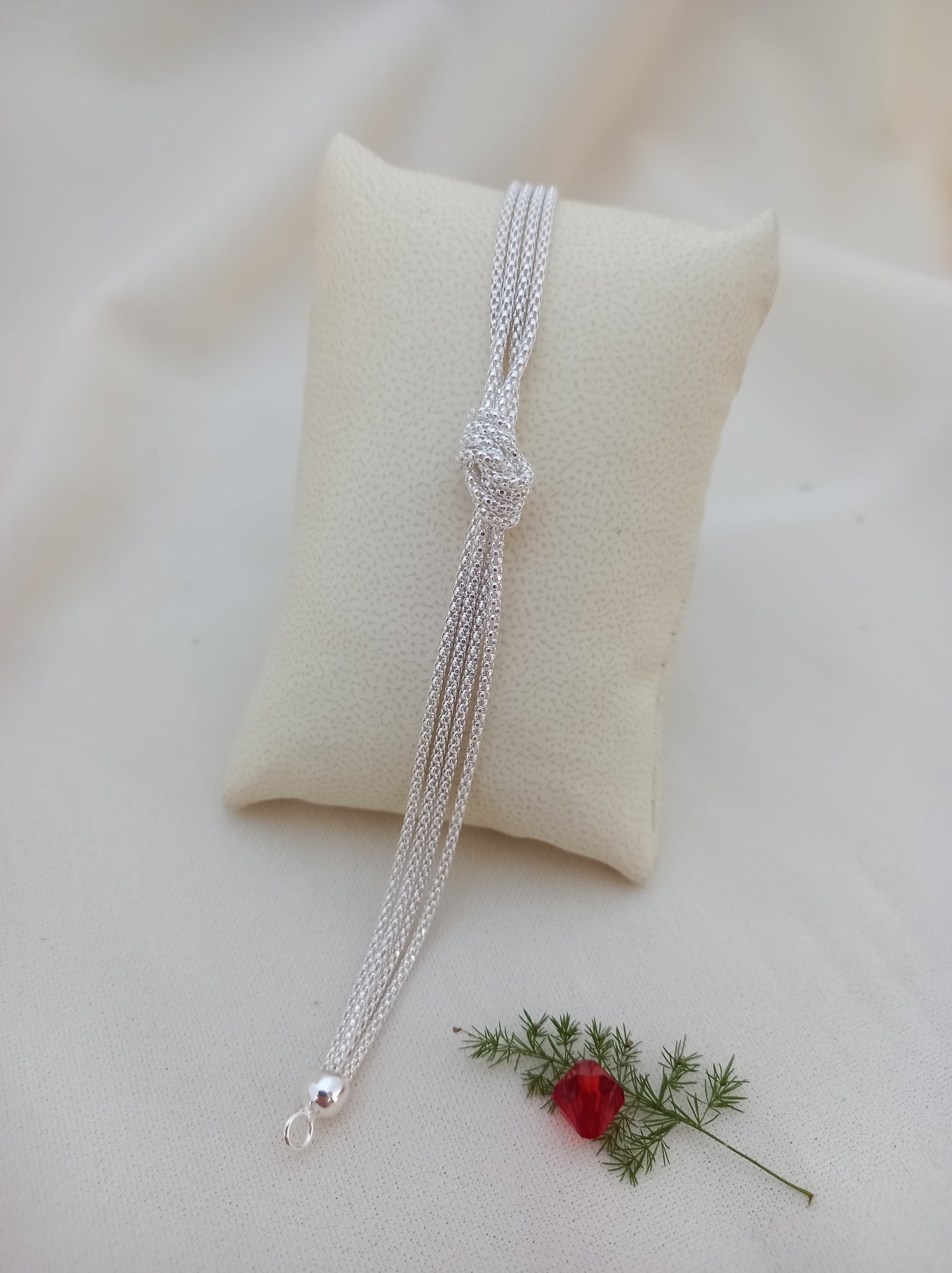 Pulsera Lazo de plata