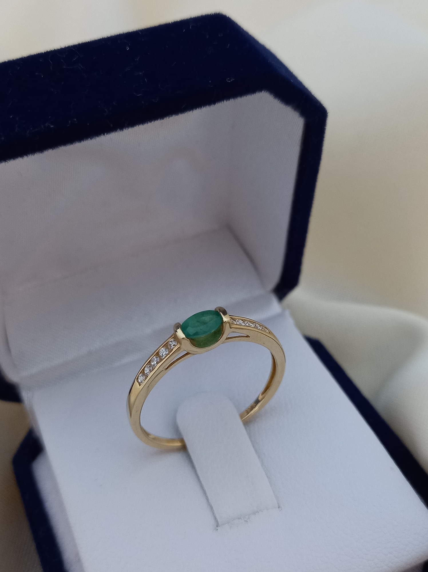 Anillo Destello verde