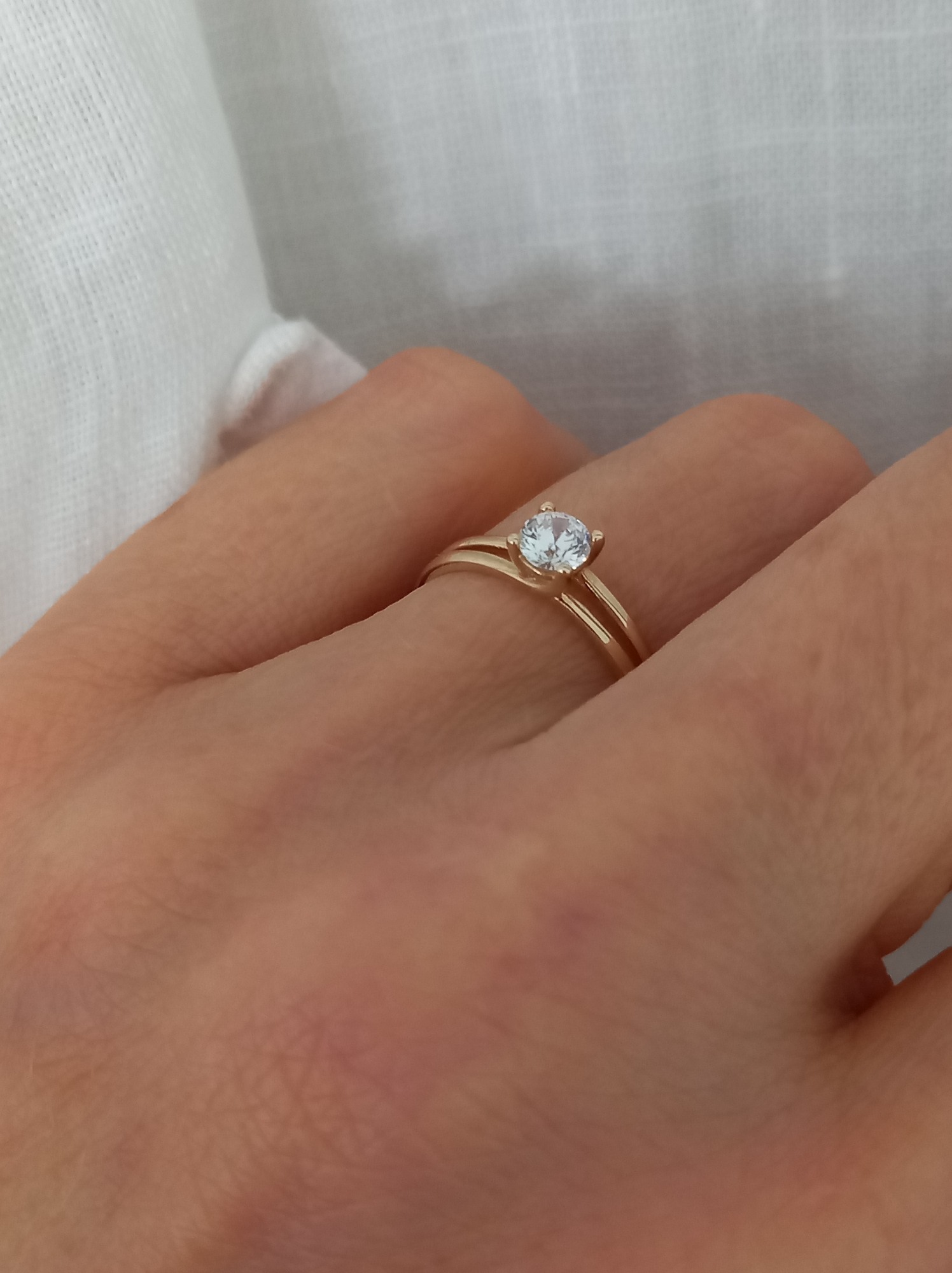 Anillo Destello Oro