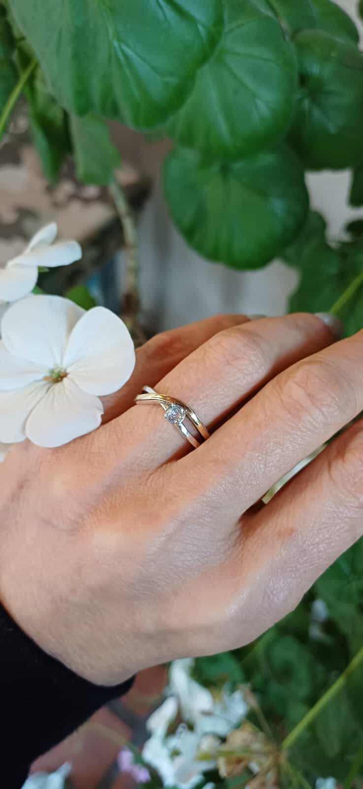 Anillo Solitario velo