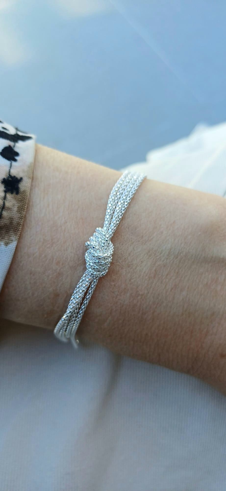 Pulsera Lazo de plata