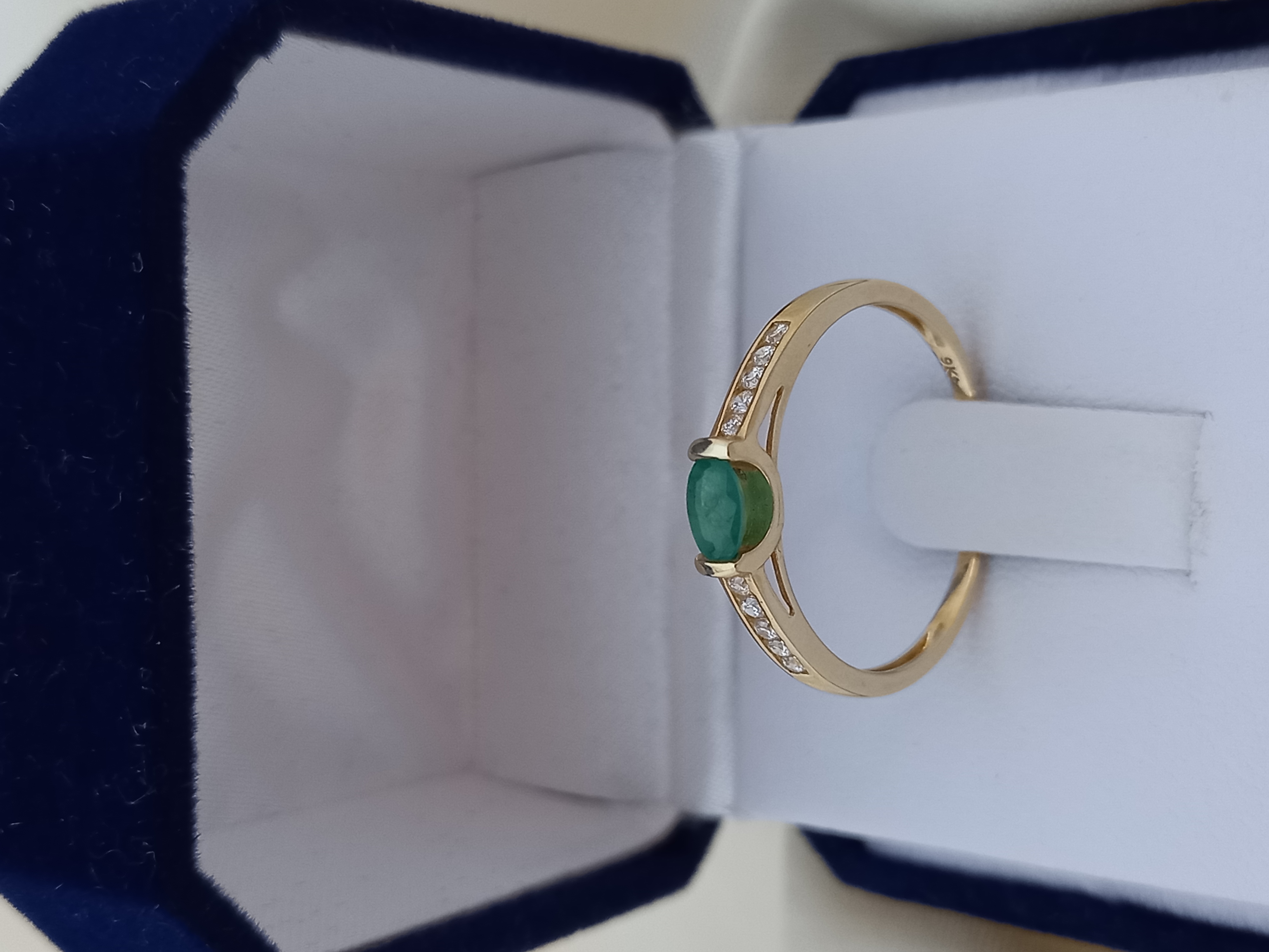 Anillo Destello verde