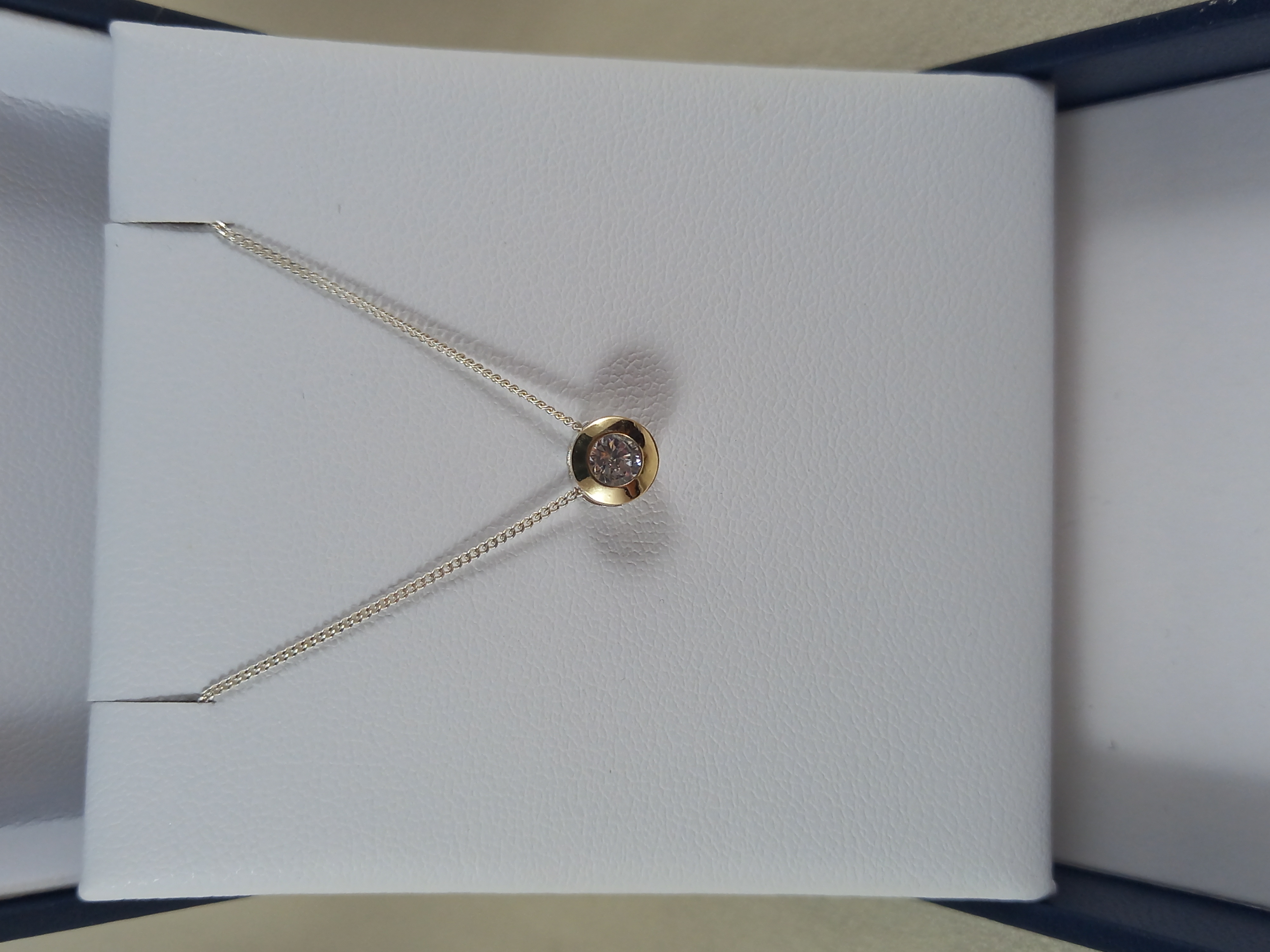Conjunto Punto de luz plata y oro