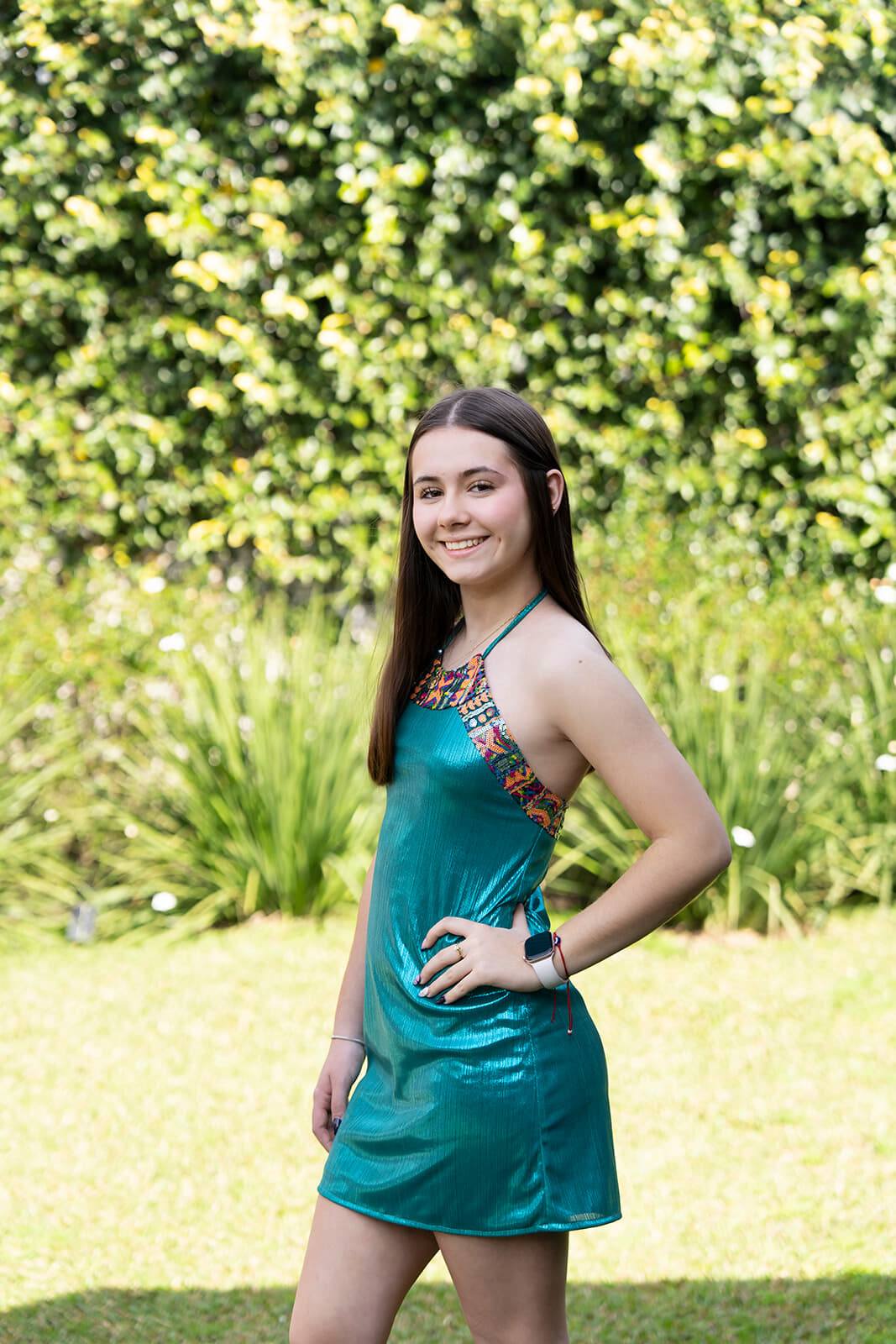 Vestido Halter Combinado