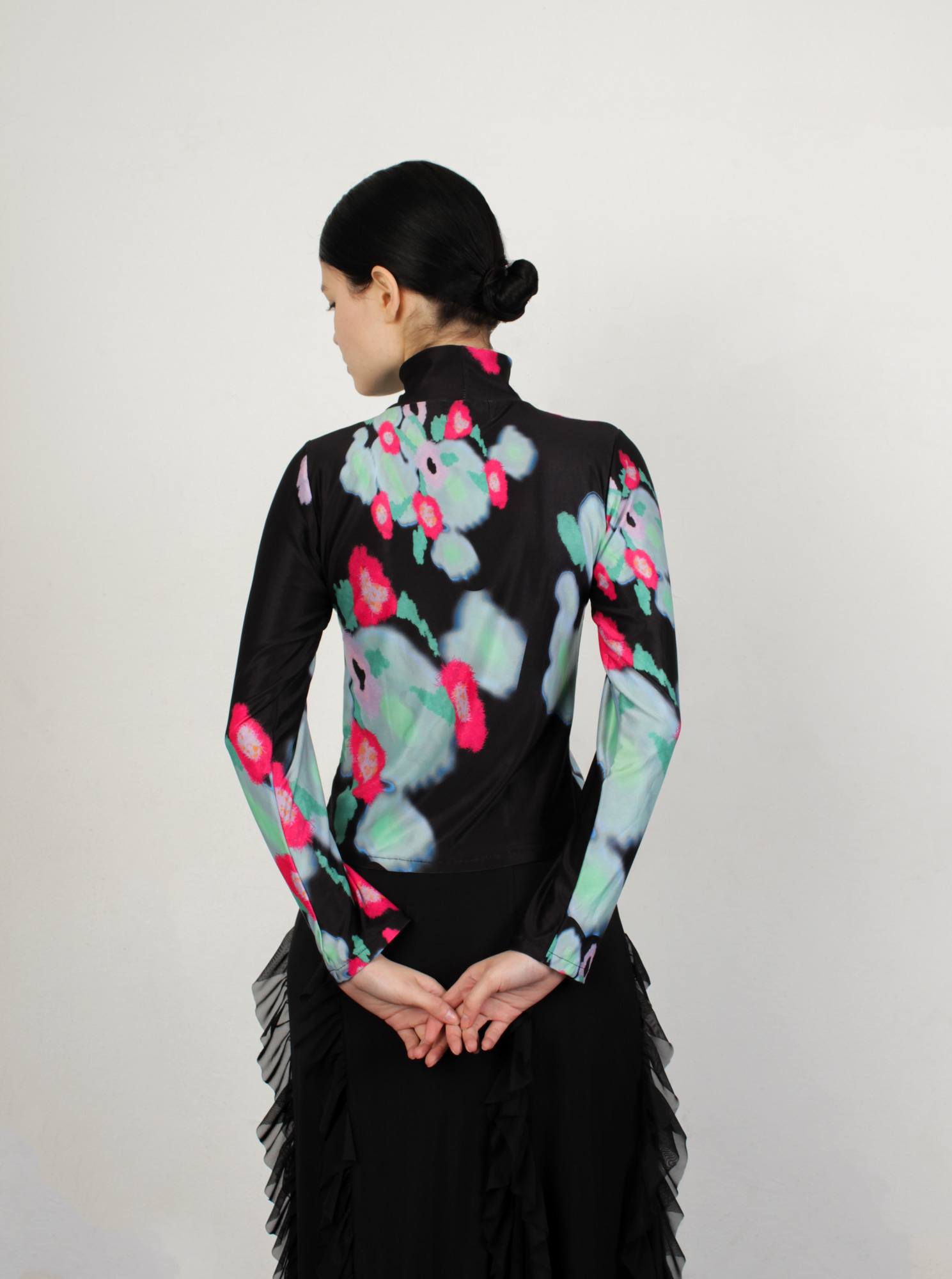 Polera - Floresblack