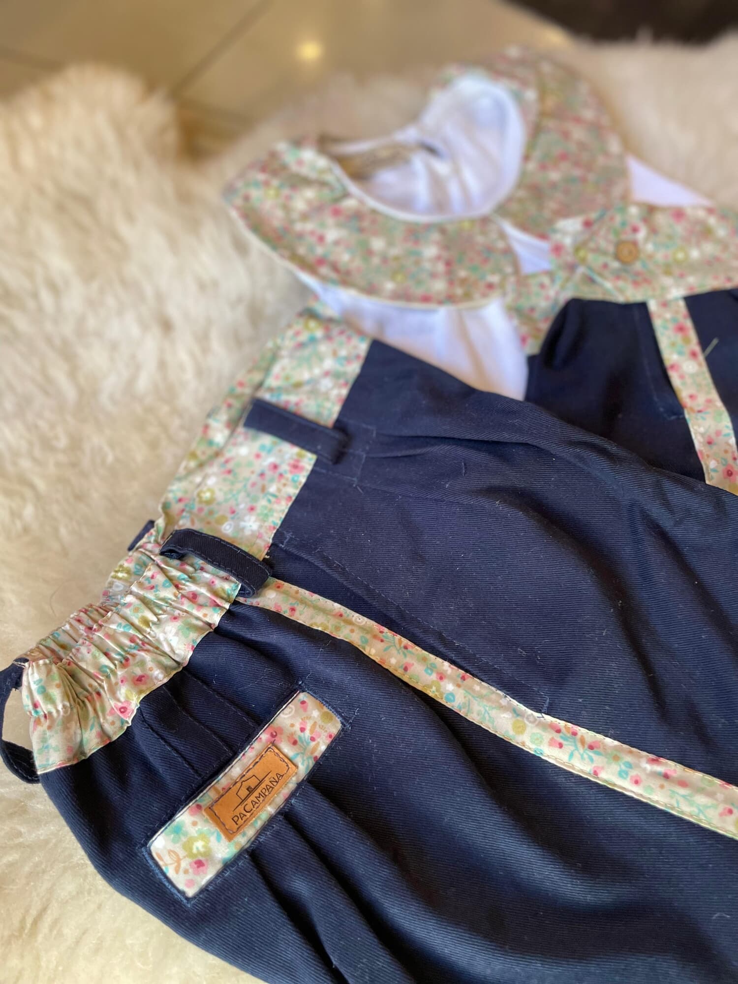 Conjunto remera y bombacha Flor pastel