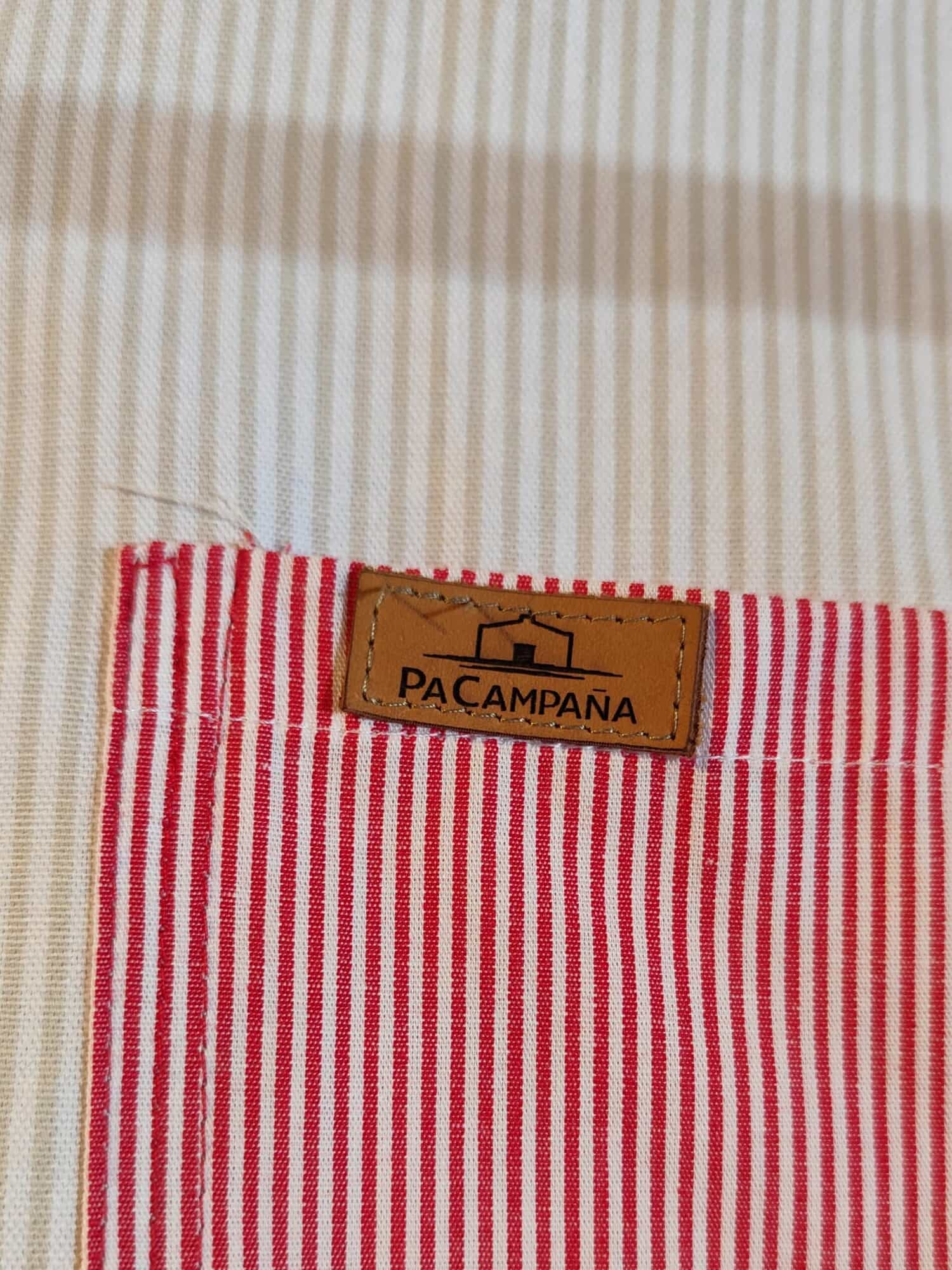 Rayas Beige y Rojas