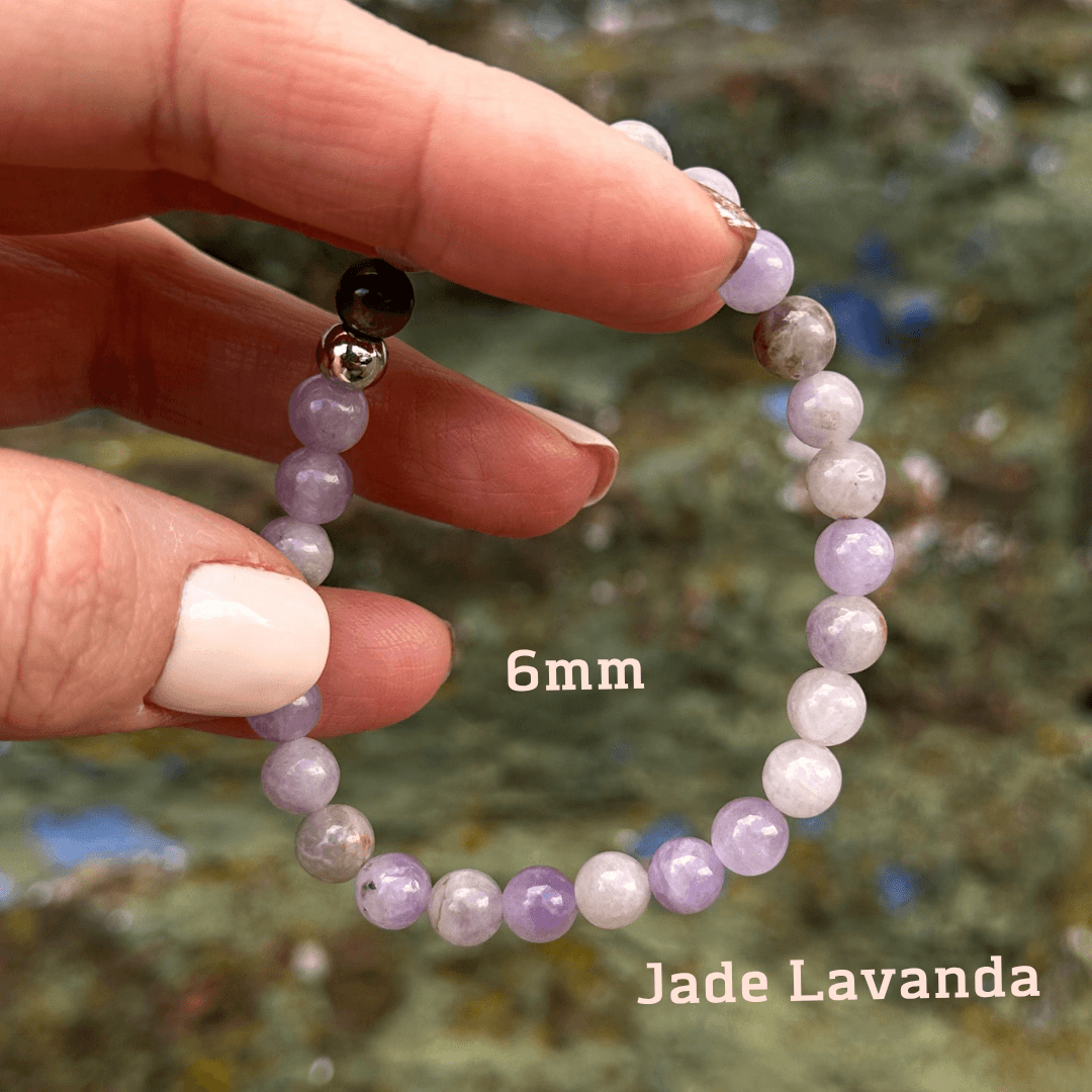 Pulsera Jade Lavanda 6mm
