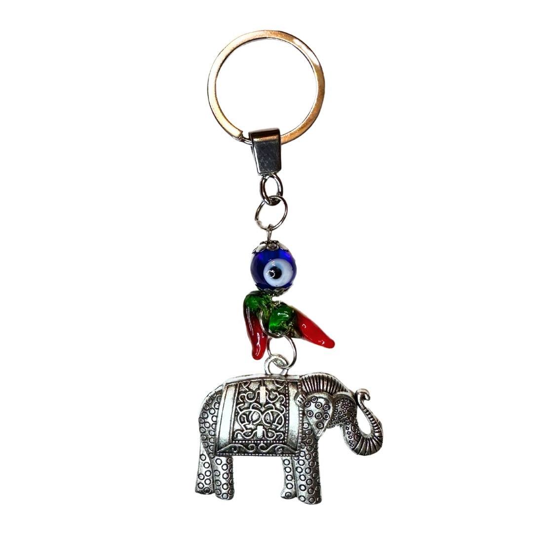 Llavero de Ojo Turco, Elefante y Pimientos