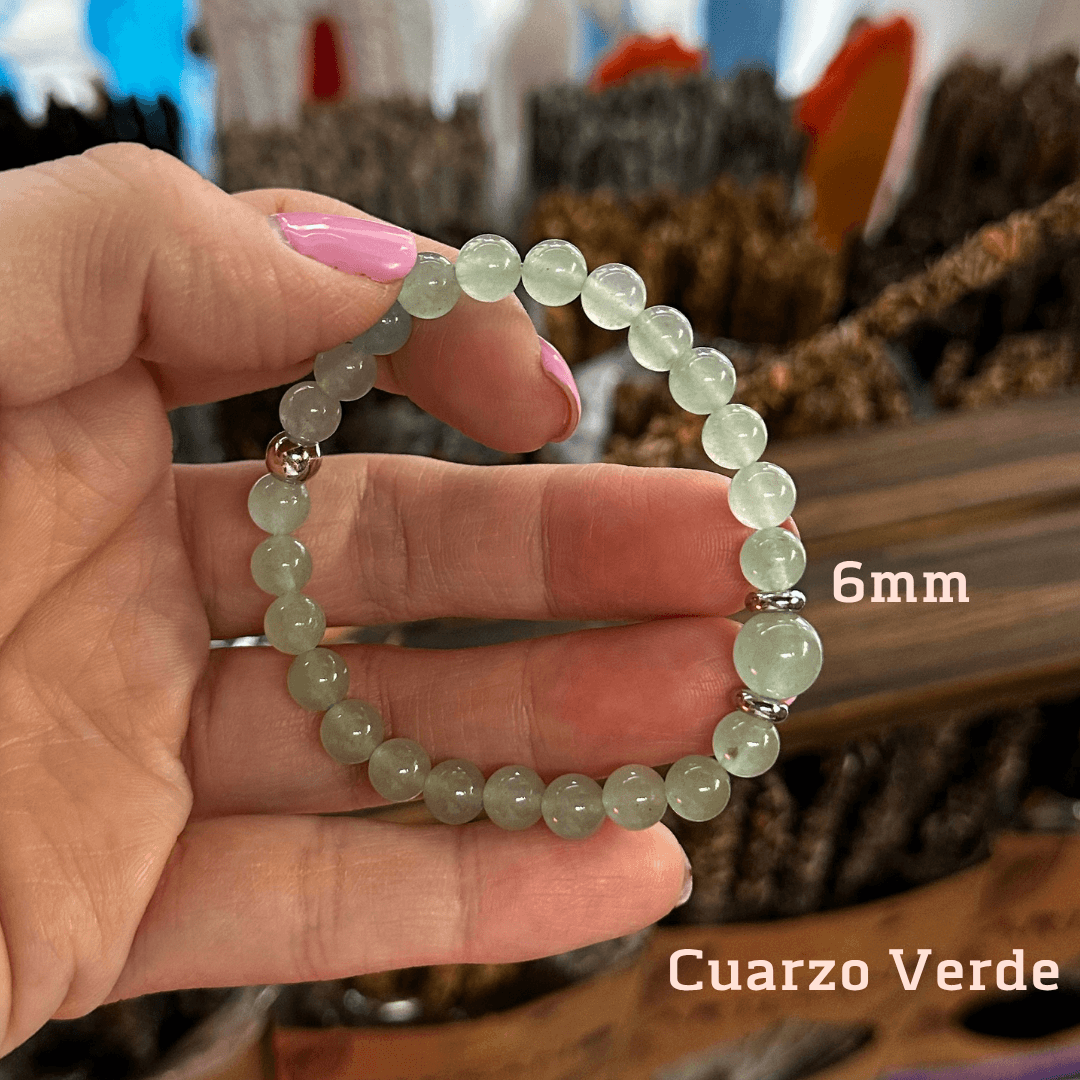 Pulsera Cuarzo Verde 6mm 