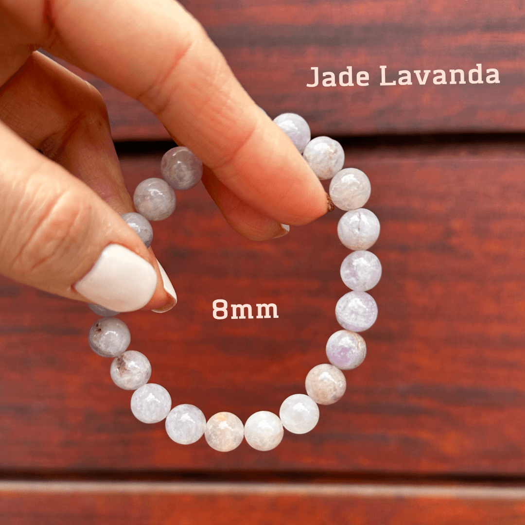 Pulsera Jade Lavanda 8mm
