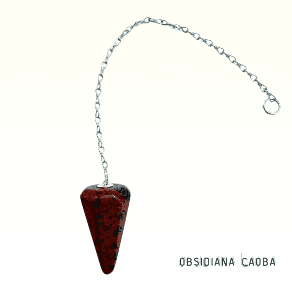 Péndulo Obsidiana Caoba