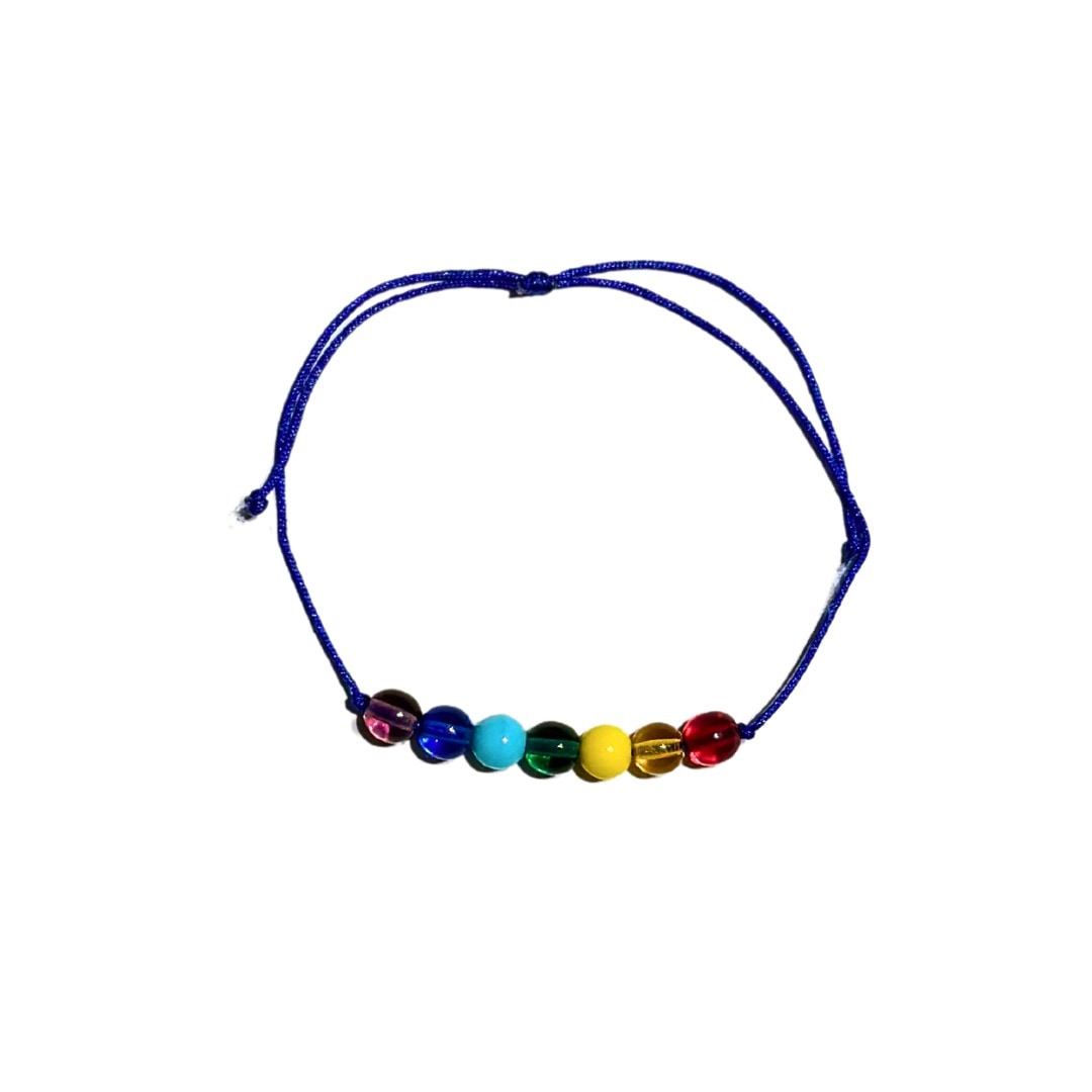 Pulsera 7 Chakras hilo acerado