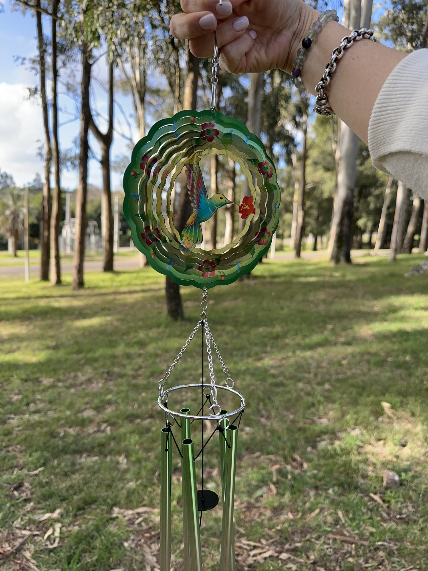 Mandala con llamador de ángel Colibrí