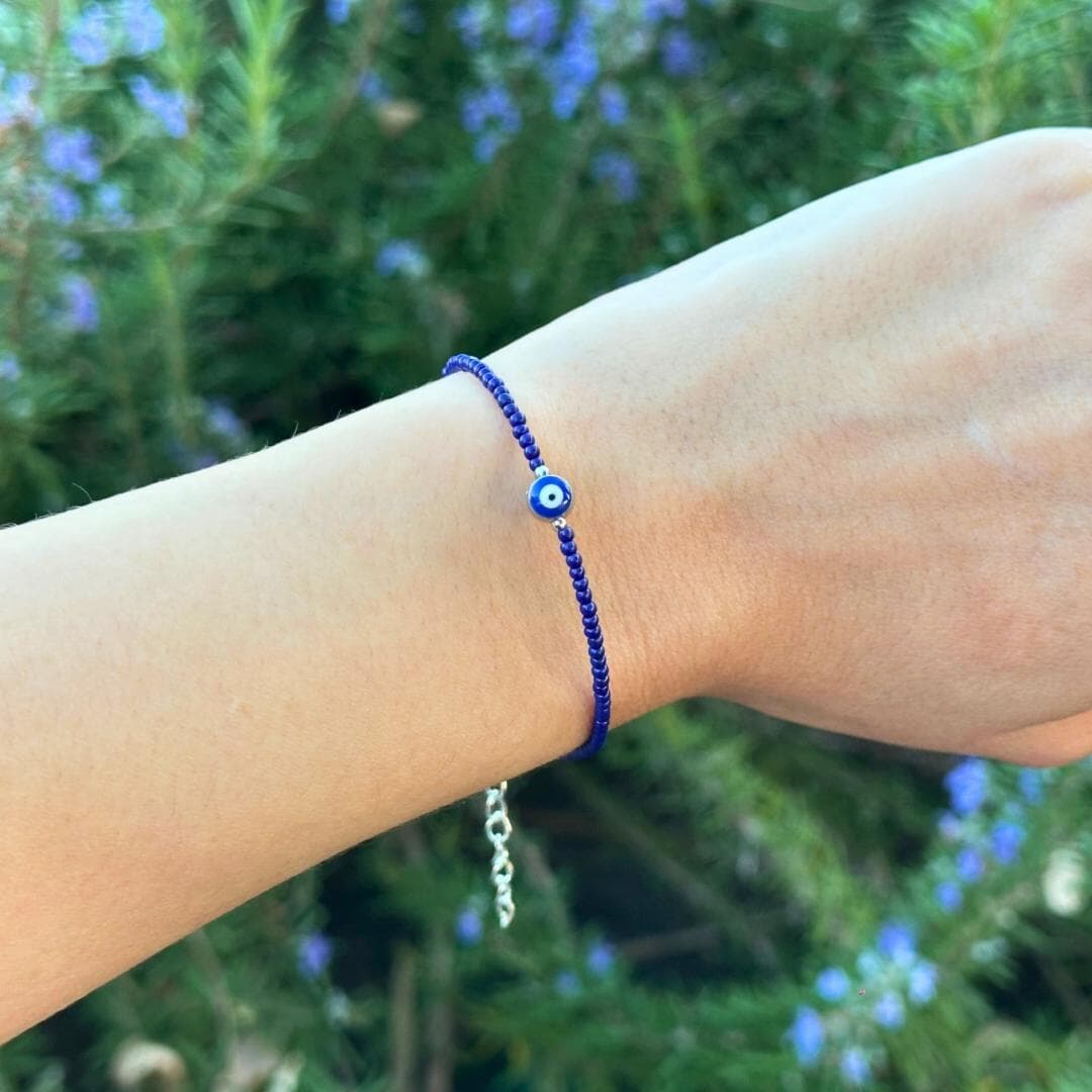 Pulsera Ojo Turco mini mostacilla