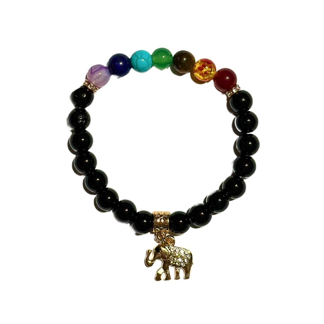 Pulsera 7 Chakras y Elefante