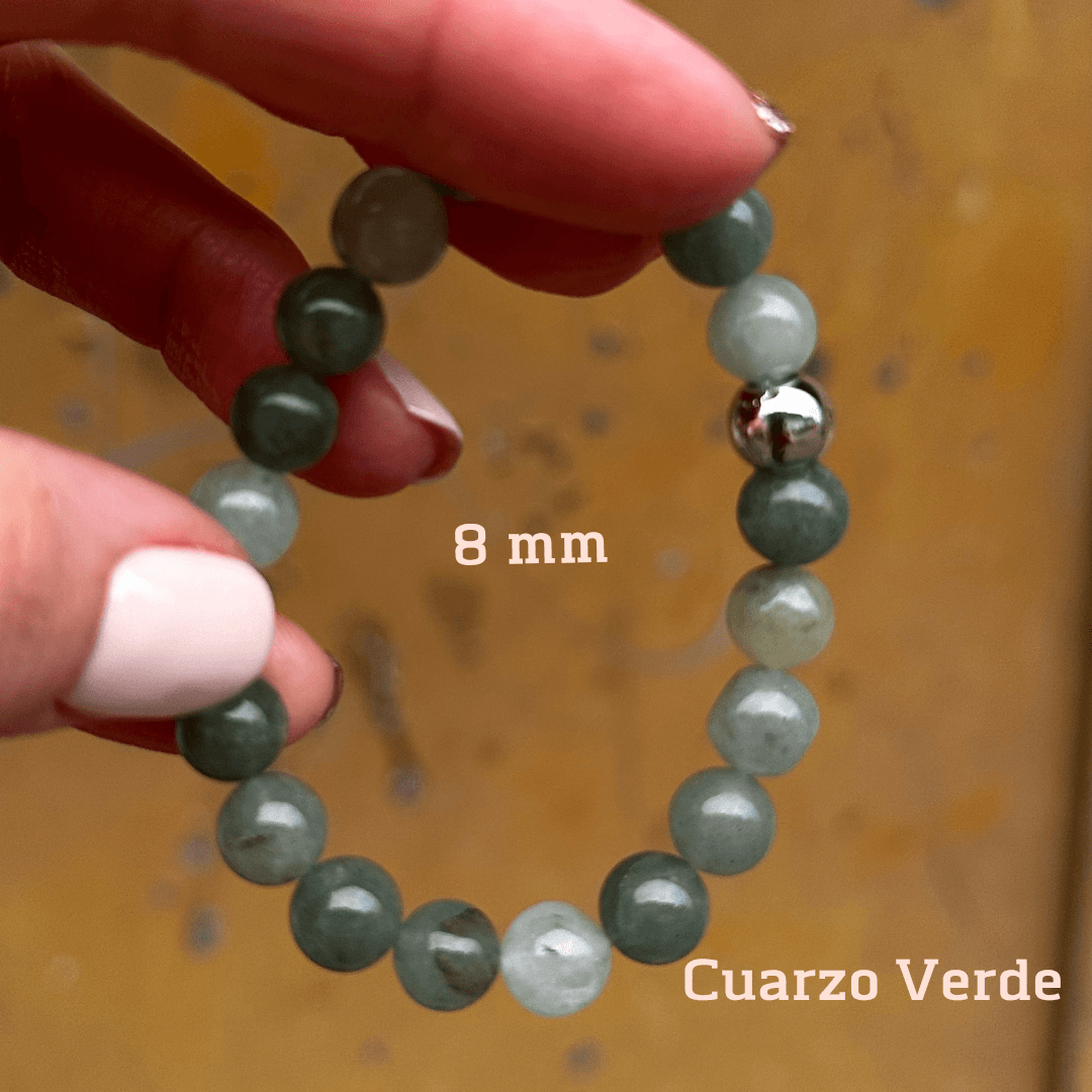 Pulsera Cuarzo Verde 8mm 
