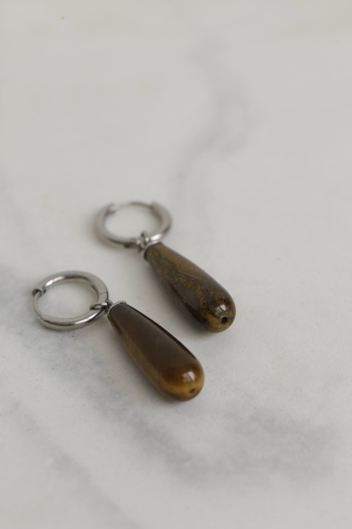 CARAVANAS GOTA STONE LARGE SILVER