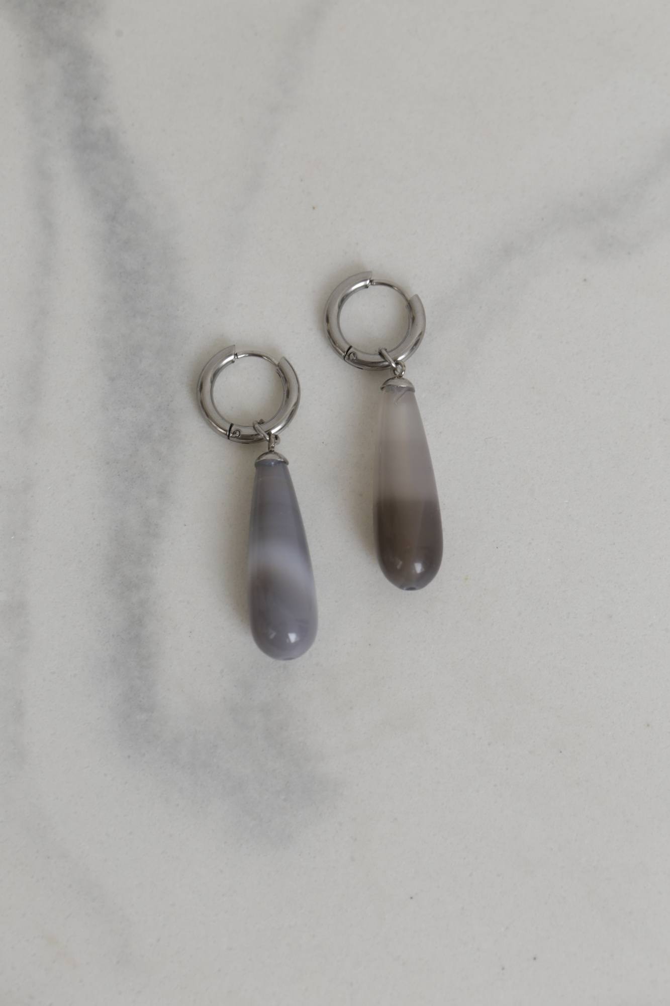 CARAVANAS GOTA STONE LARGE SILVER