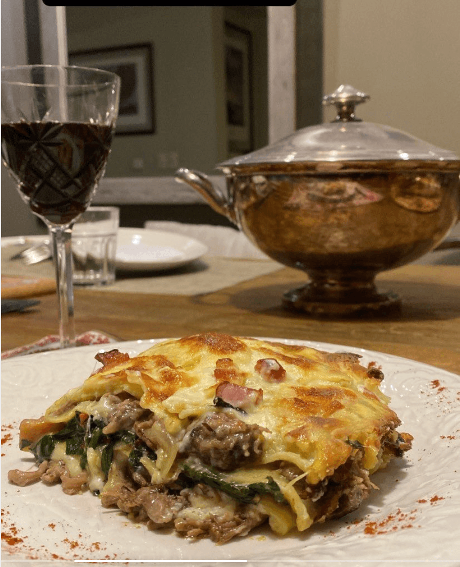 Lasaña de carne chica