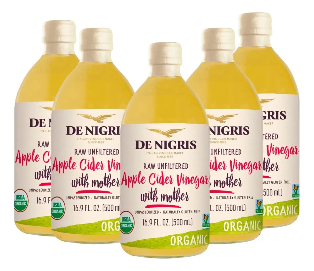 Promo X12 Botellas 500ml Vinagre Organico De Manzana Dn Trex