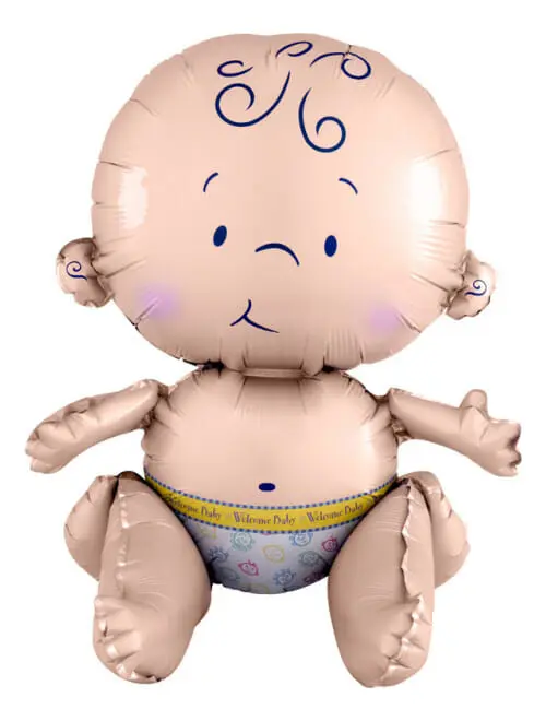 Globo Metalico Deco Baby Shower Bebe 33x38cm Riethmueller