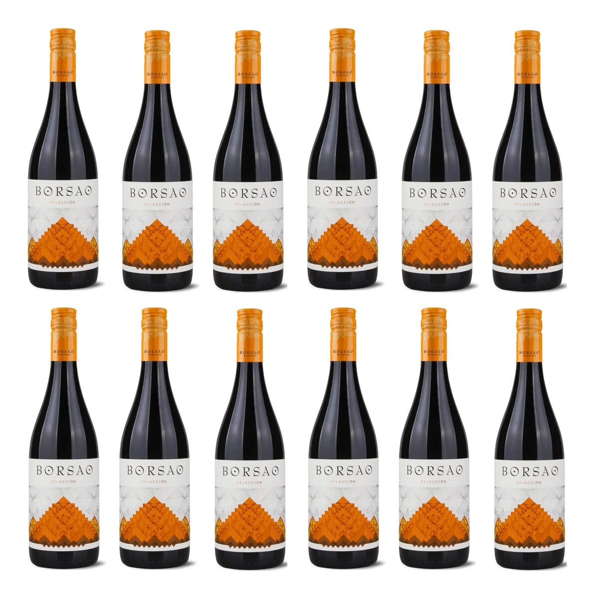 X12 Vino Tinto Seleccion Borsao 750 Ml Premuim Calidad Trex