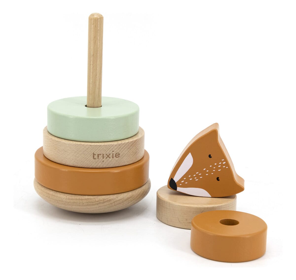 Juguete Apilable Infantil Madera Animales Didactico Trex