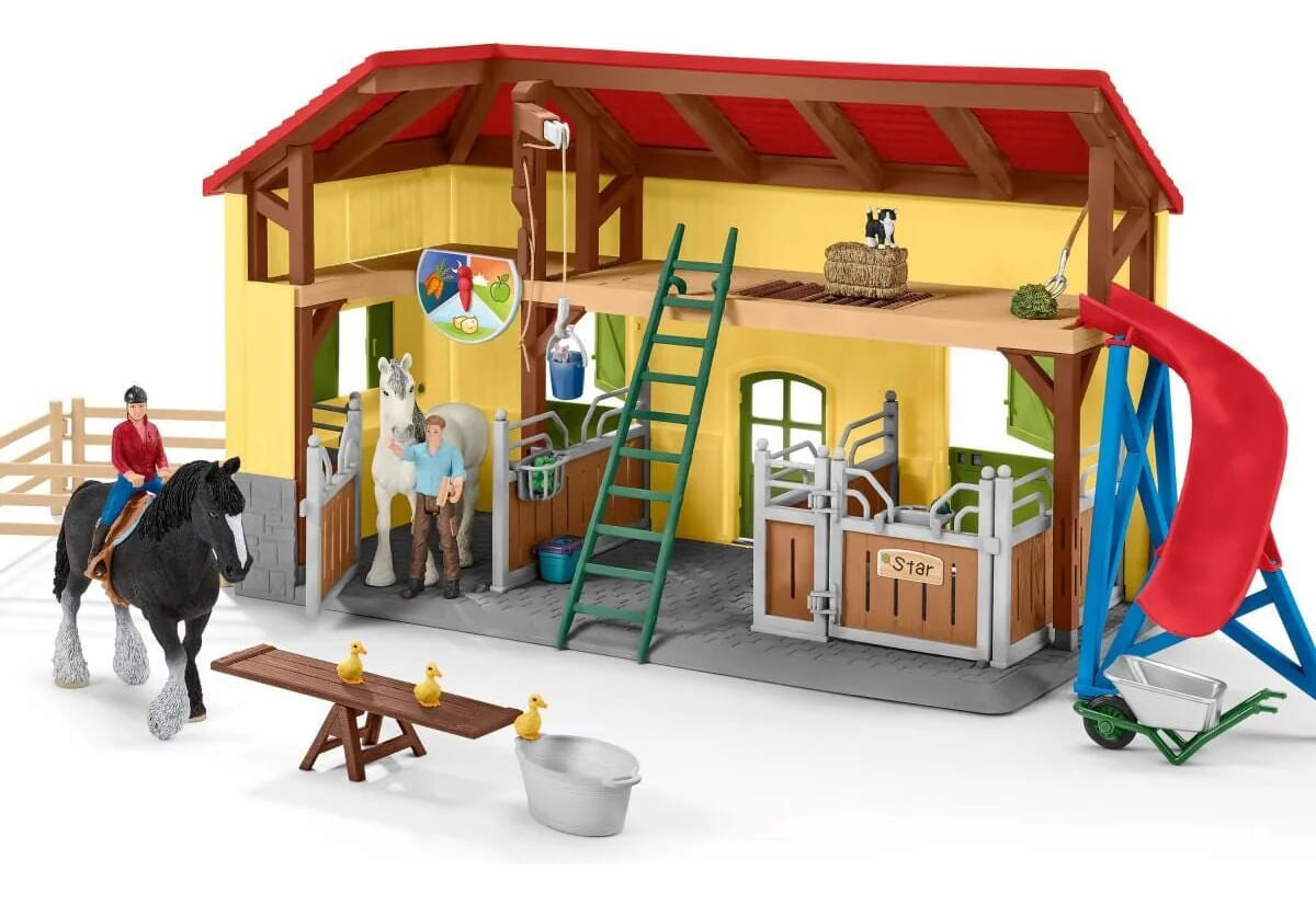 Establo Caballos Schleich Juguete Niño Diversion Calidad Tx