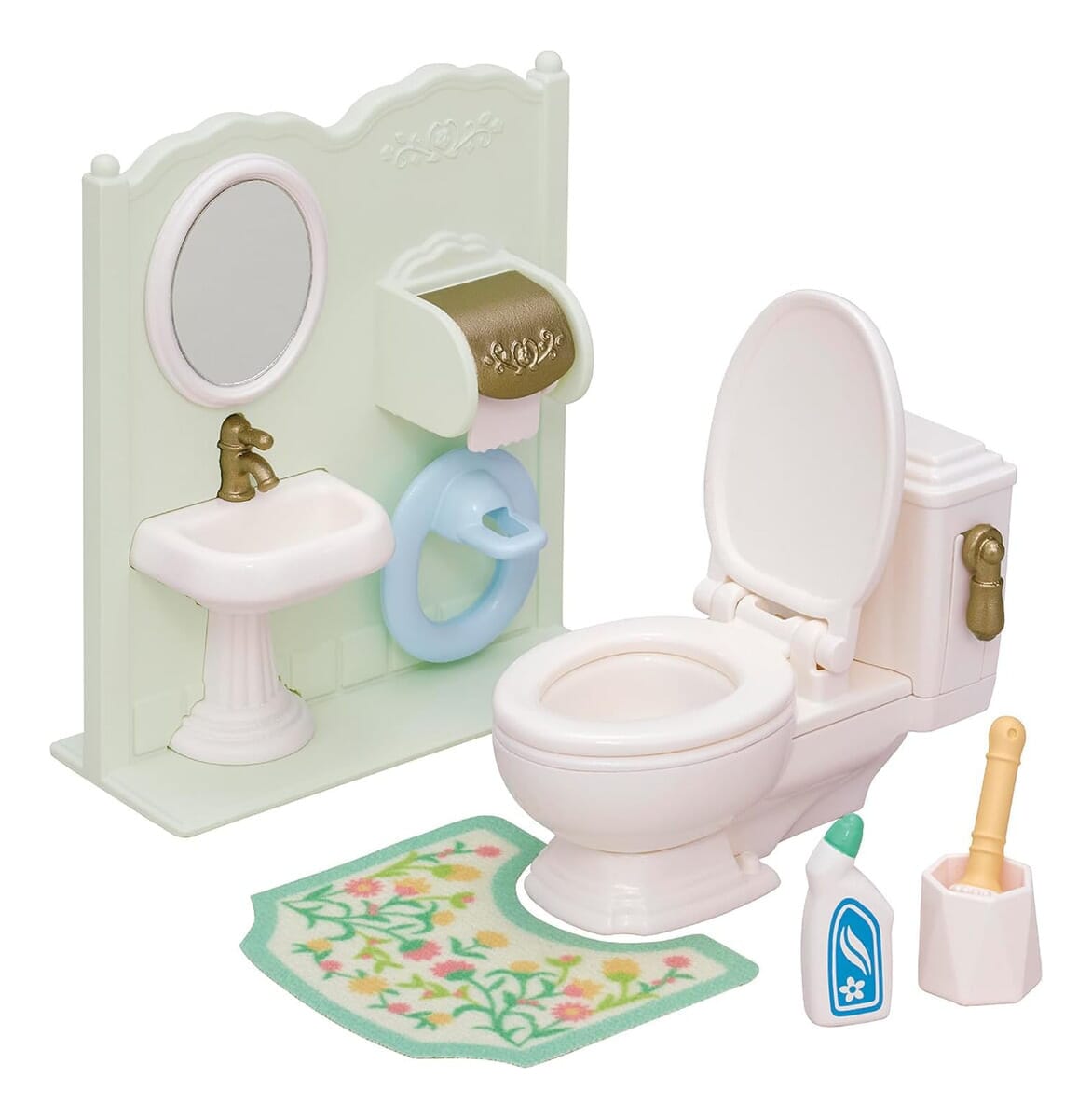 Sylvanian Families Set Baño Inodori Casa Campo Ternurines