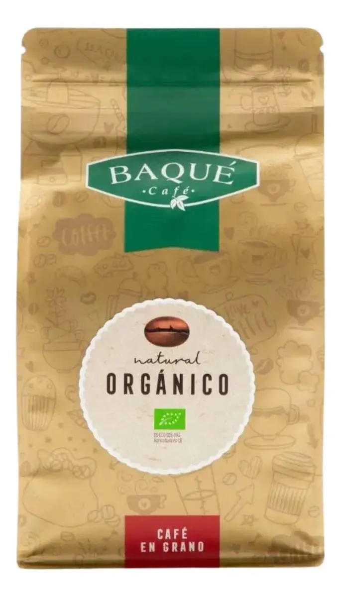 Cafe Baqué Organico En Grano 400 Gramos Calidad Premium Trex