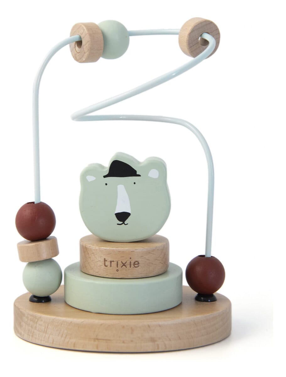 Laberinto De Cuentas Madera Infantil Animales Didactico Trex