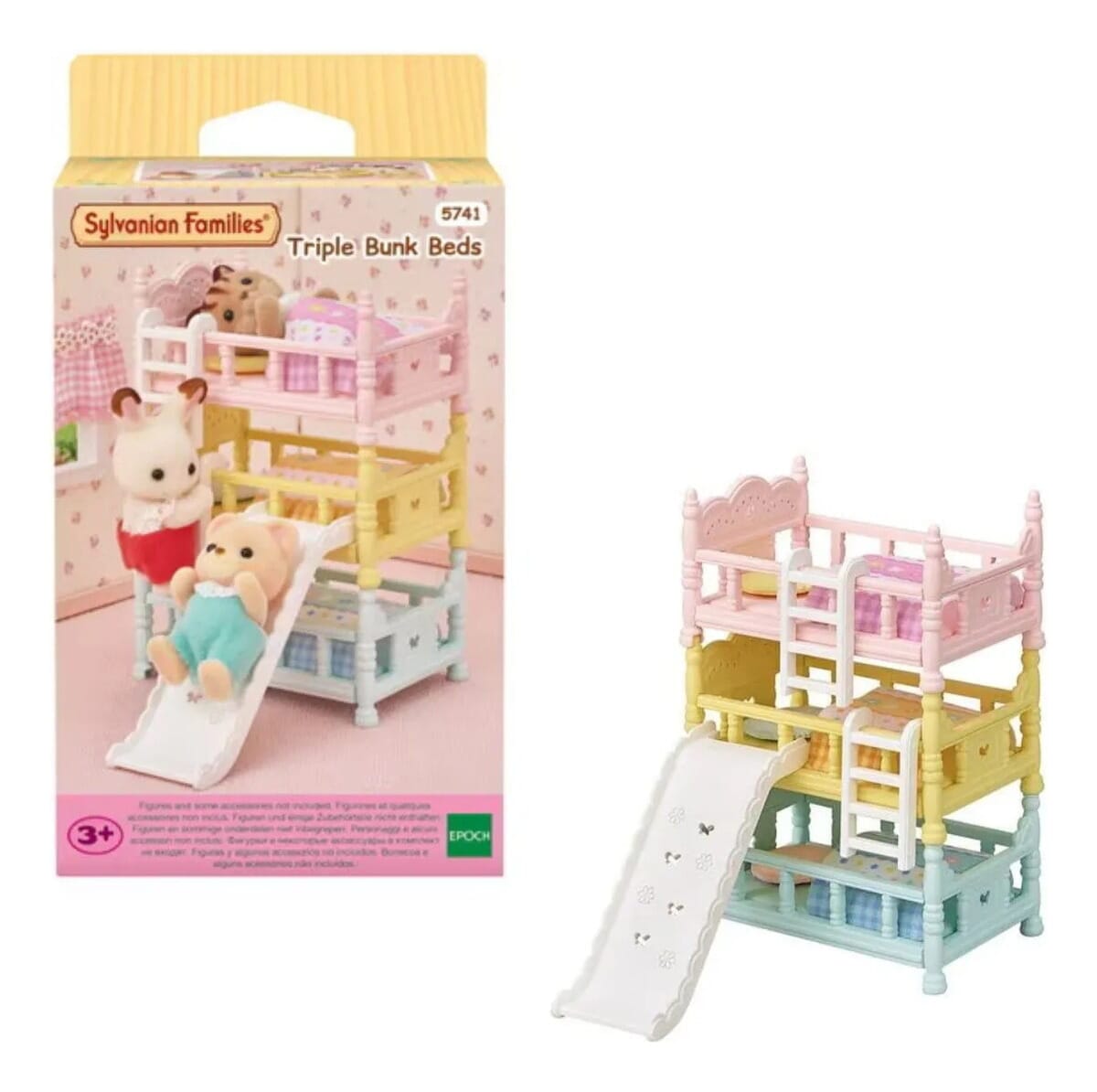Sylvanian Families Cama Trillizos Tobogan Accesorios Juguete
