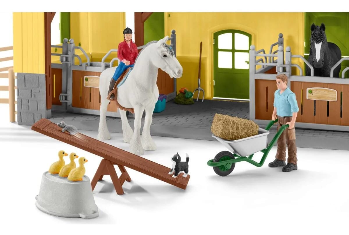 Establo Caballos Schleich Juguete Niño Diversion Calidad Tx