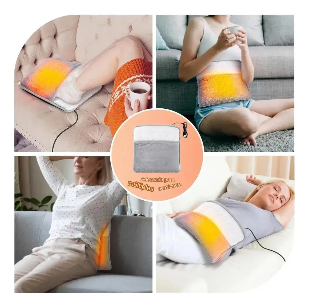 Calienta Pies Manos Electrico Lavable Suave Goldtech