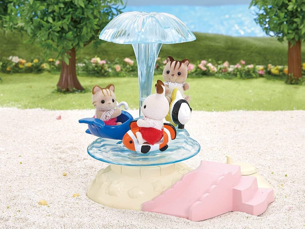 Sylvanian Families Carrusel Calesita Fuente Juguete Niños Tx