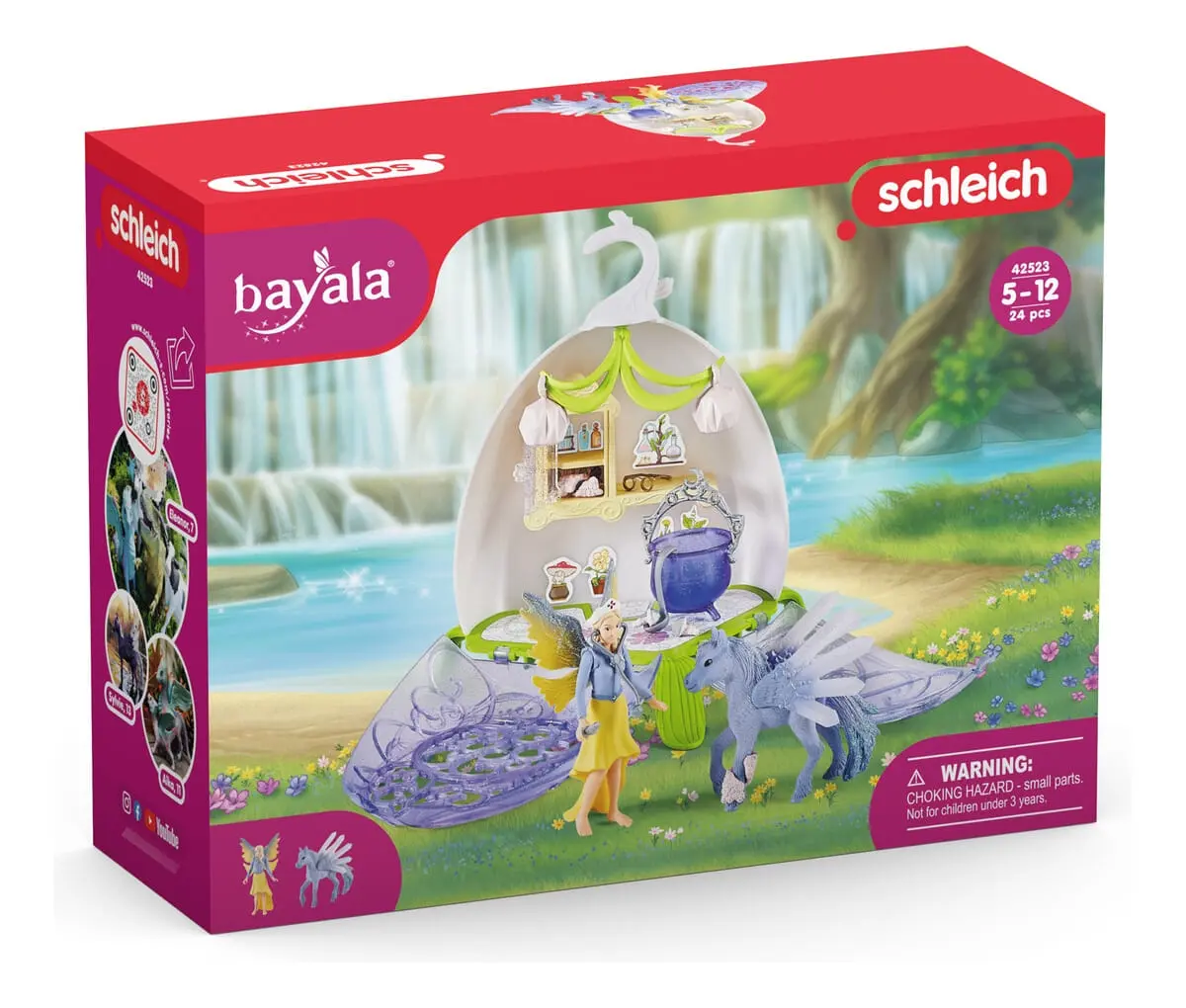 Schleich Bayala Set Veterinaria Flor Mágica Con Hada Pegaso