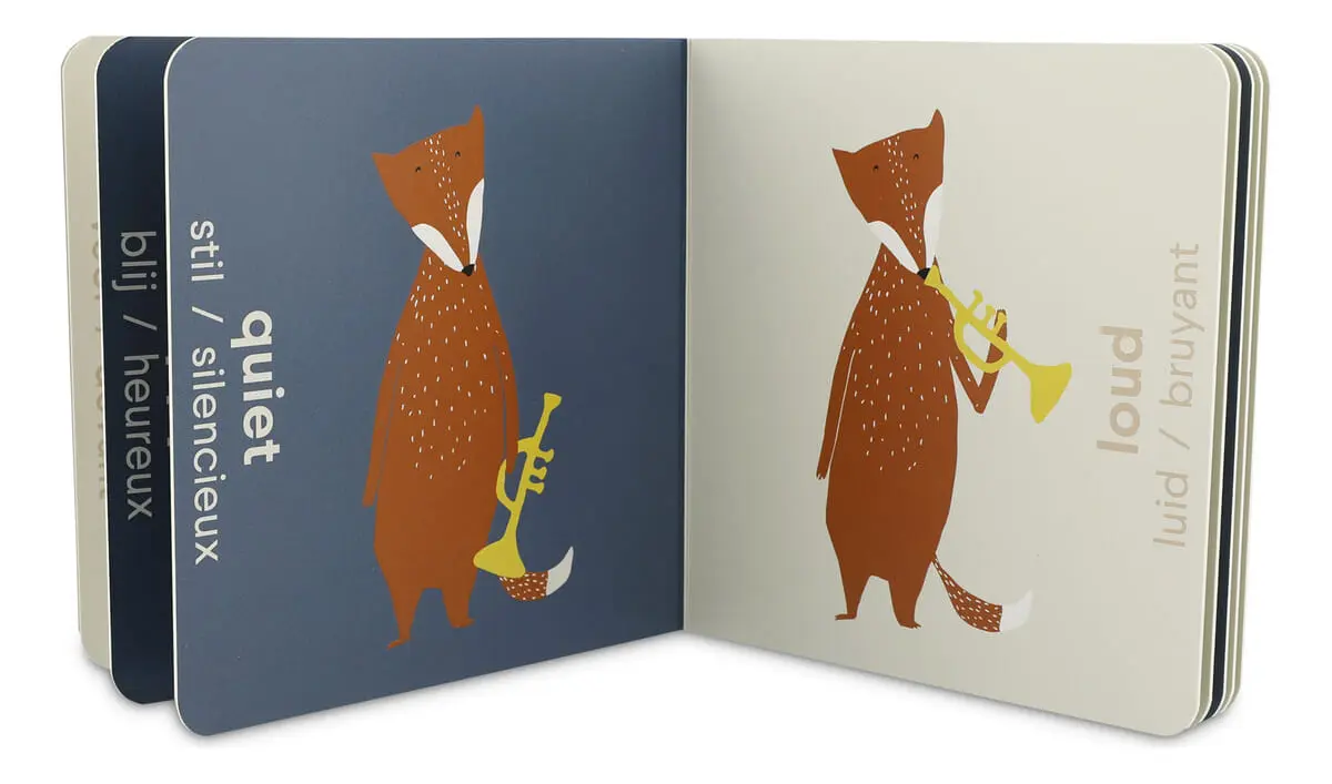 Libro Opuestos Didactico Infantil Aprendizaje Colores Trixie