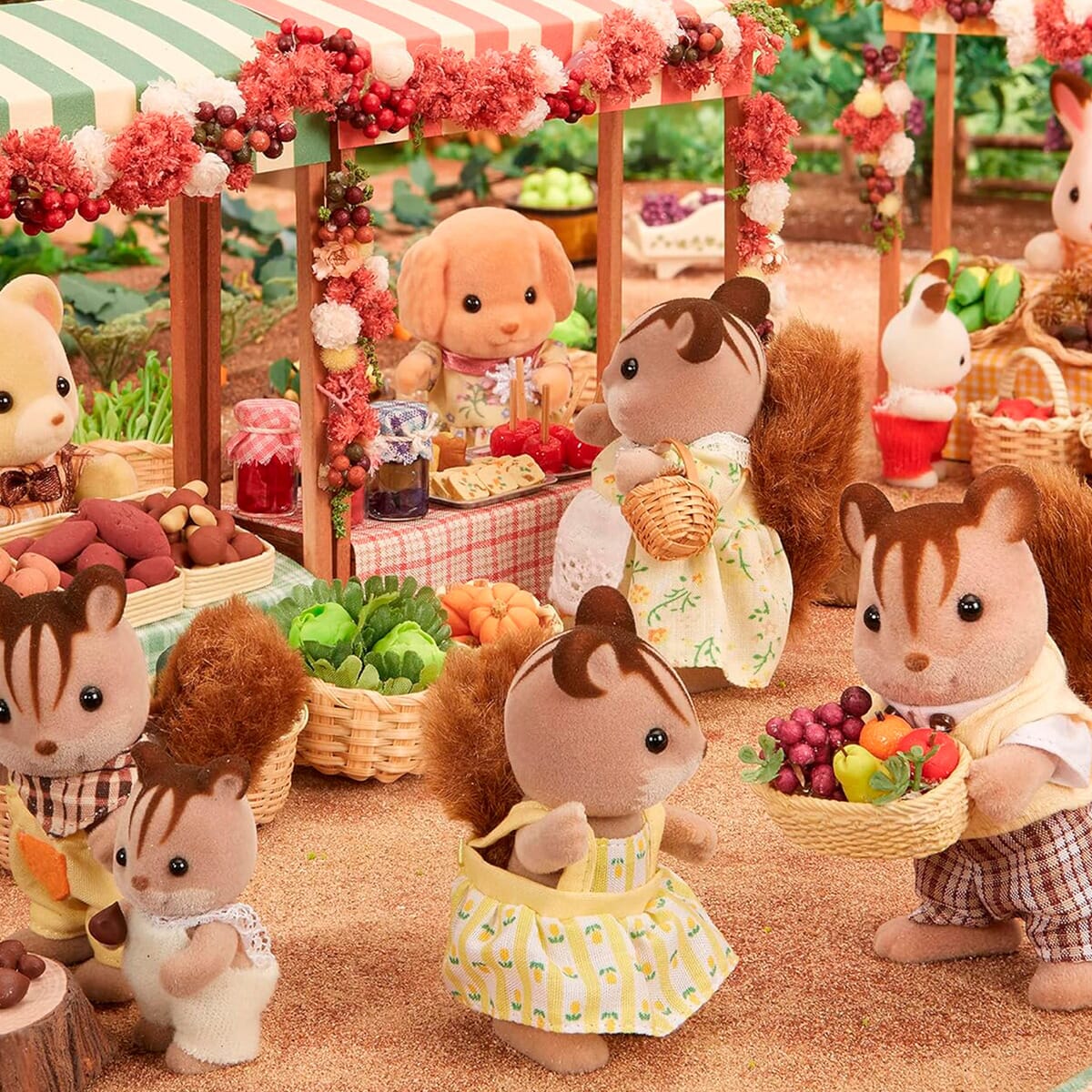 Sylvanian Families Familia De Las Ardillas De Nuez Niños Tx®