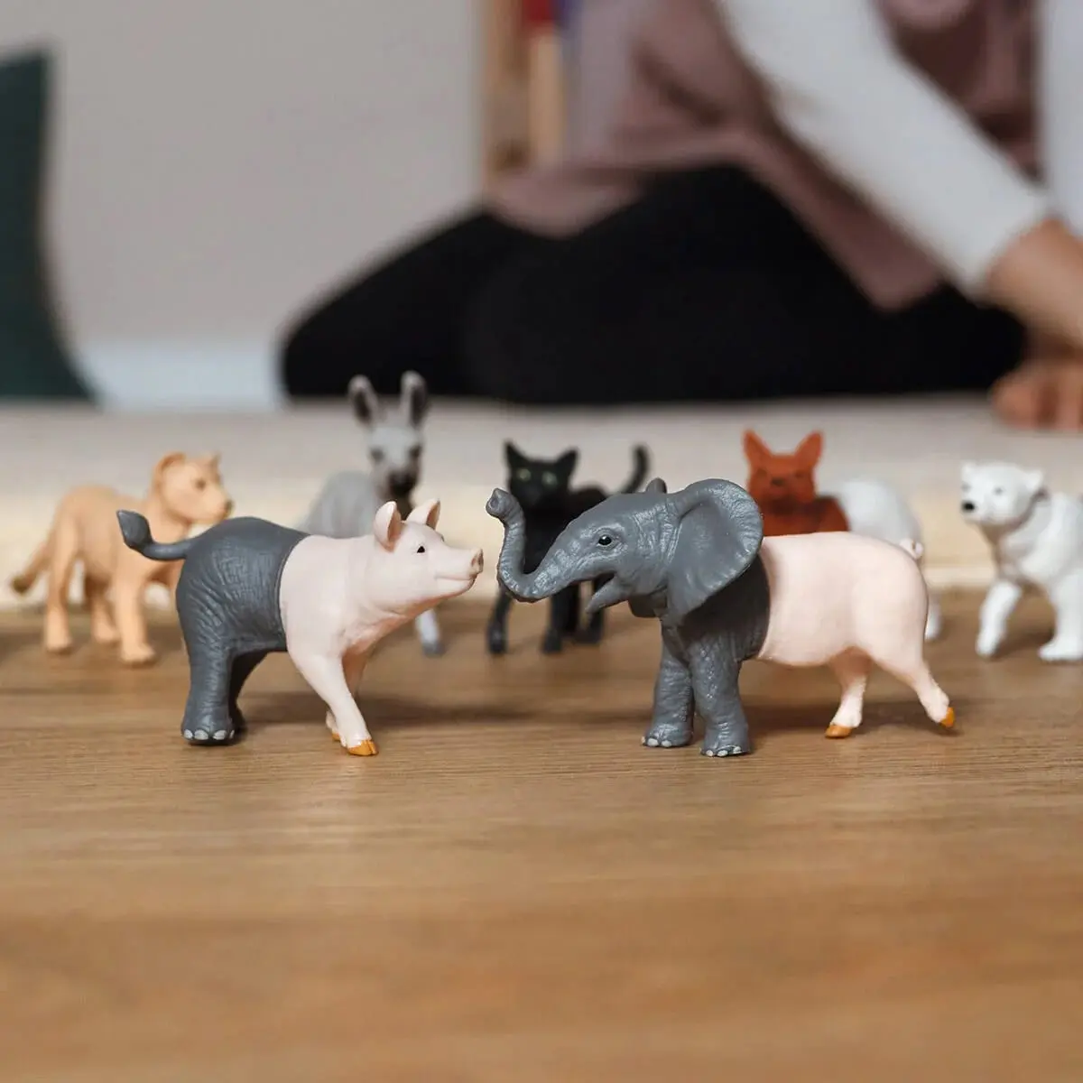 Figura Granja Selva Intercambiable Caja Sorpresa Schleich Tx